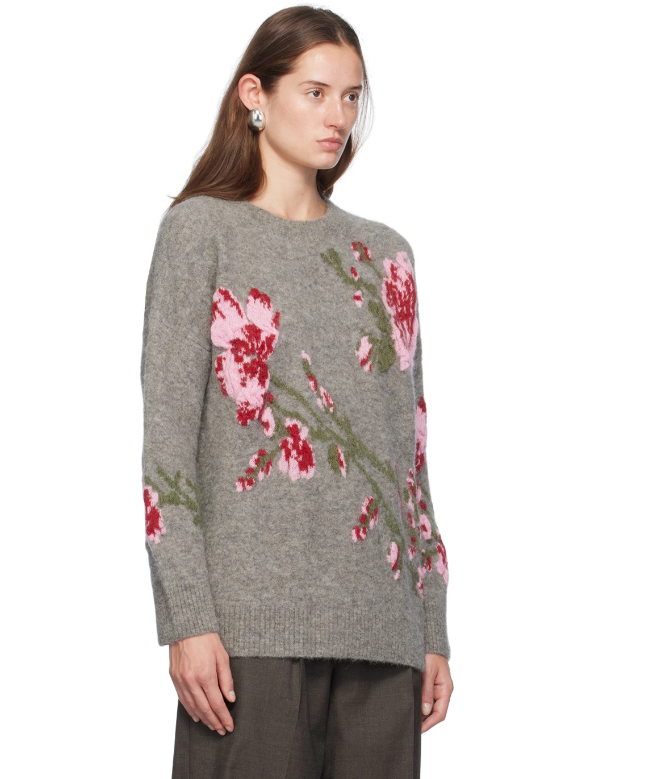 ❤️blumari*立体玫瑰花针织毛衣！两色 SML