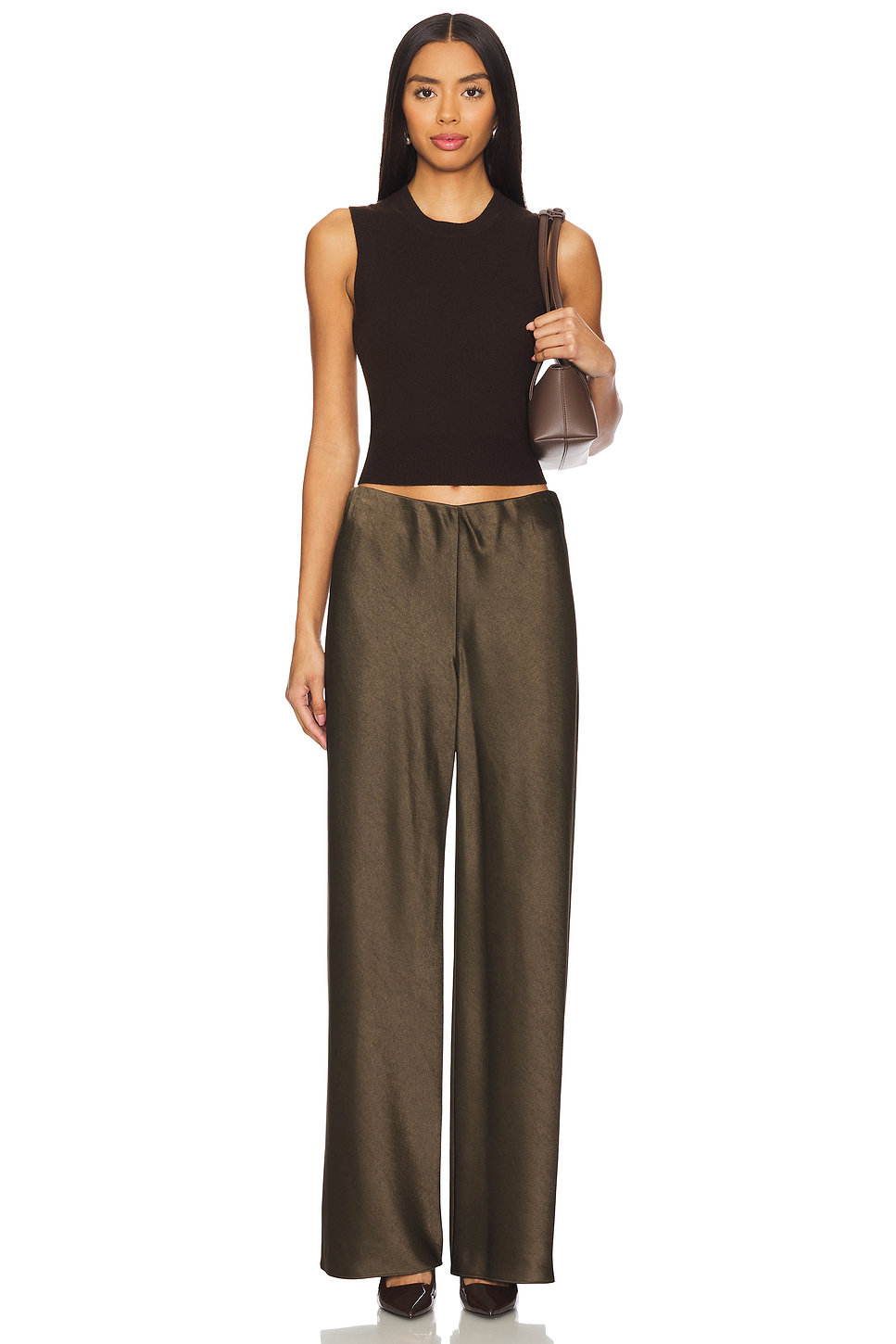 ♥️vinc＊缎面直筒裤！简约有质感！两色 SML