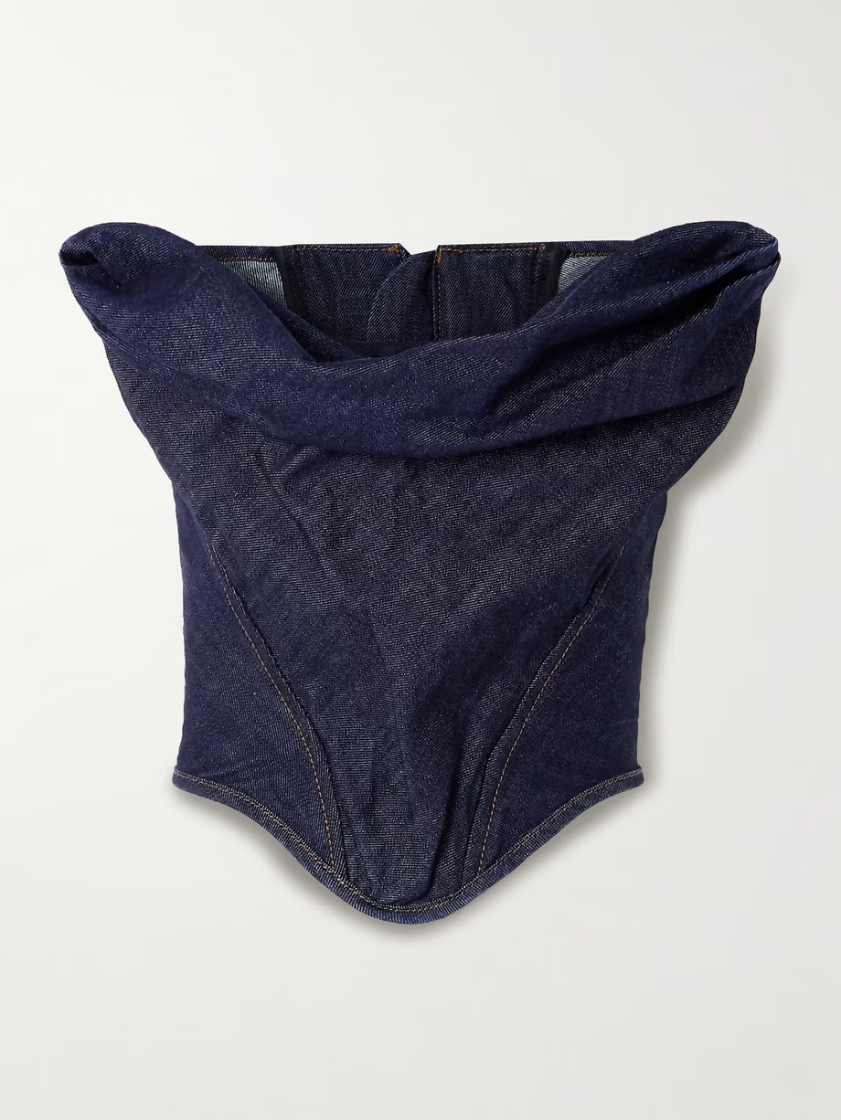 NO:319068,magda denim fish bone-wrapped breast top!  SML, alexander wang19860909magda 牛仔鱼骨裹胸上衣！SML,,alexander wang,Women's clothing