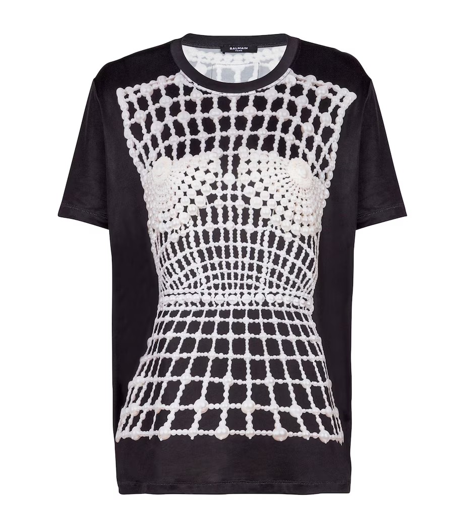 NO:319152,B Pearl Print T-shirt!  Human silk active printing SML, tees, t-shirt,alexander wang19860909B 珍珠印花T恤！人丝 活性印花 SML,,tees，t-shirt,alexander wang,Women's clothing