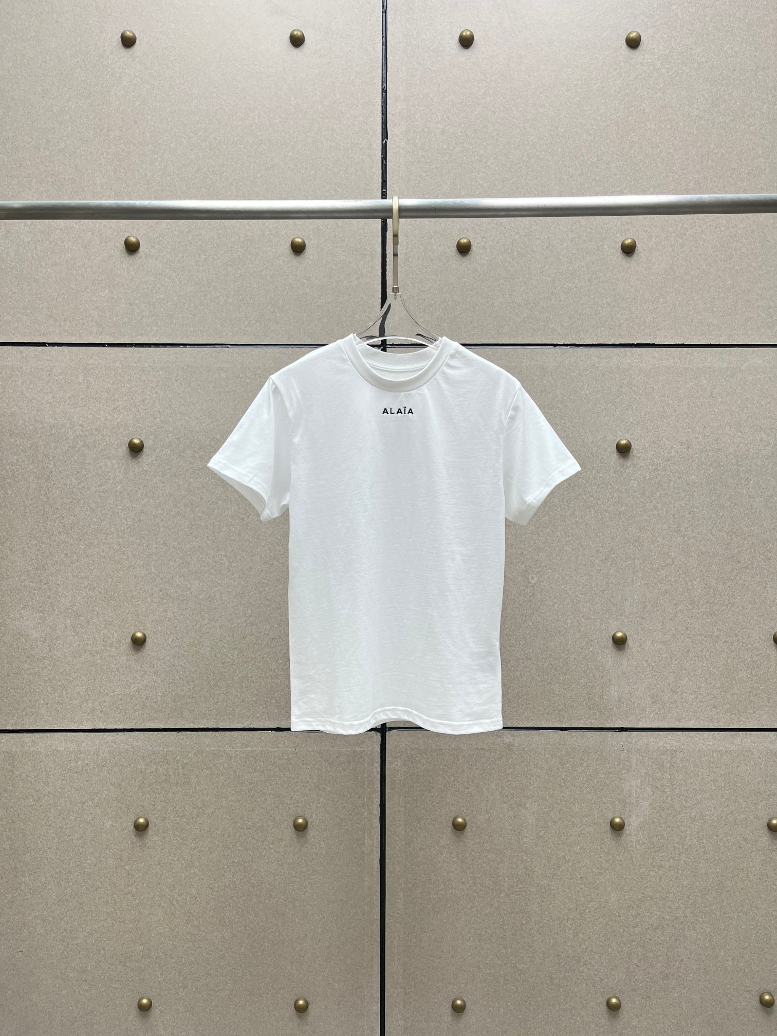 NO:331372,alai* embroidered alphabet t-shirt!  Cotton two colors, alaia,tees,t-shirt,alexander wang19860909alai*刺绣字母T恤！棉 两色,,alaia,tees，t-shirt,alexander wang,Women's clothing