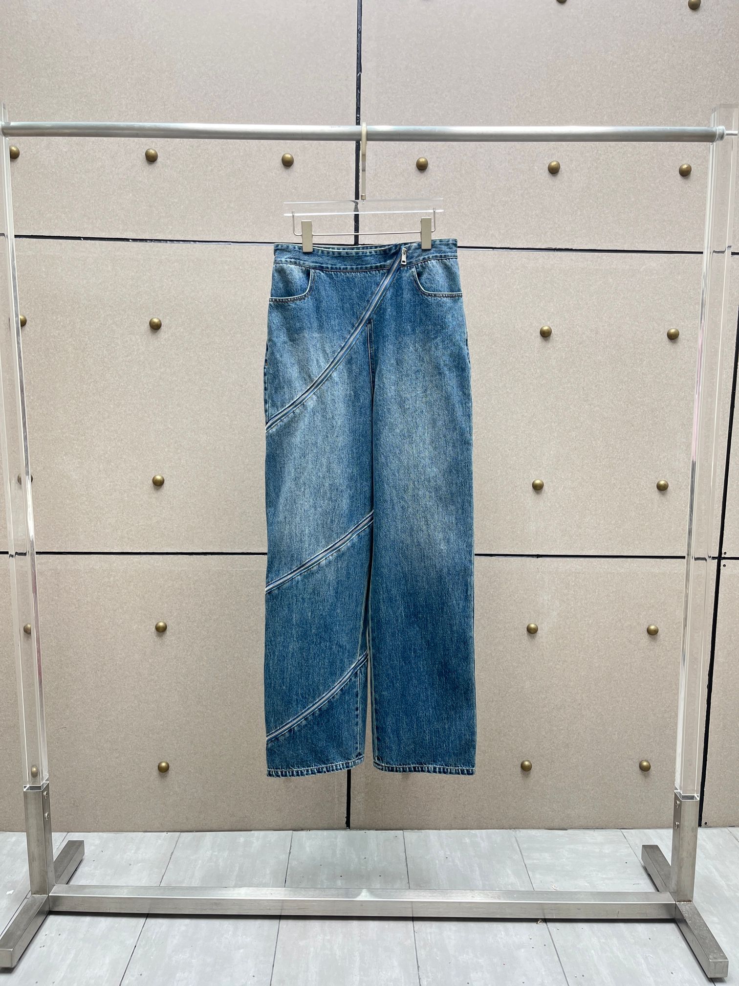 NO:331354,alai＊Customized long zipper jeans!  SML, alaia, jeans, alexander wang19860909alai＊定制长拉链牛仔裤！SML,,alaia,jeans,alexander wang,Women's clothing