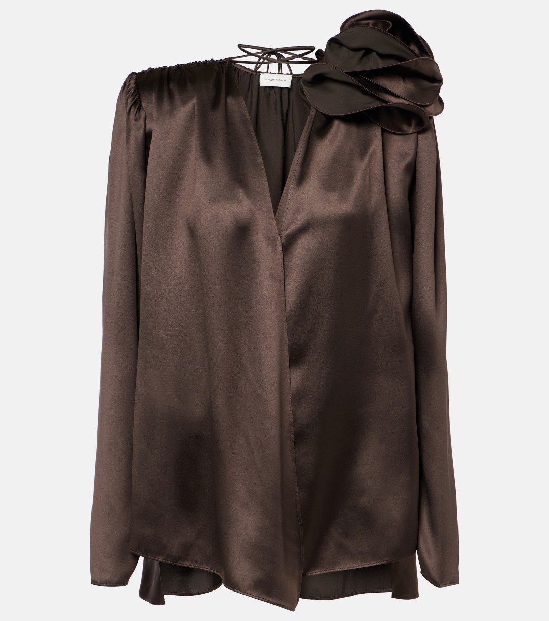 NO:319046,magda handmade flower pleated strap top!  SML, alexander wang19860909magda 手工花收褶绑带上衣！SML,,alexander wang,Women's clothing