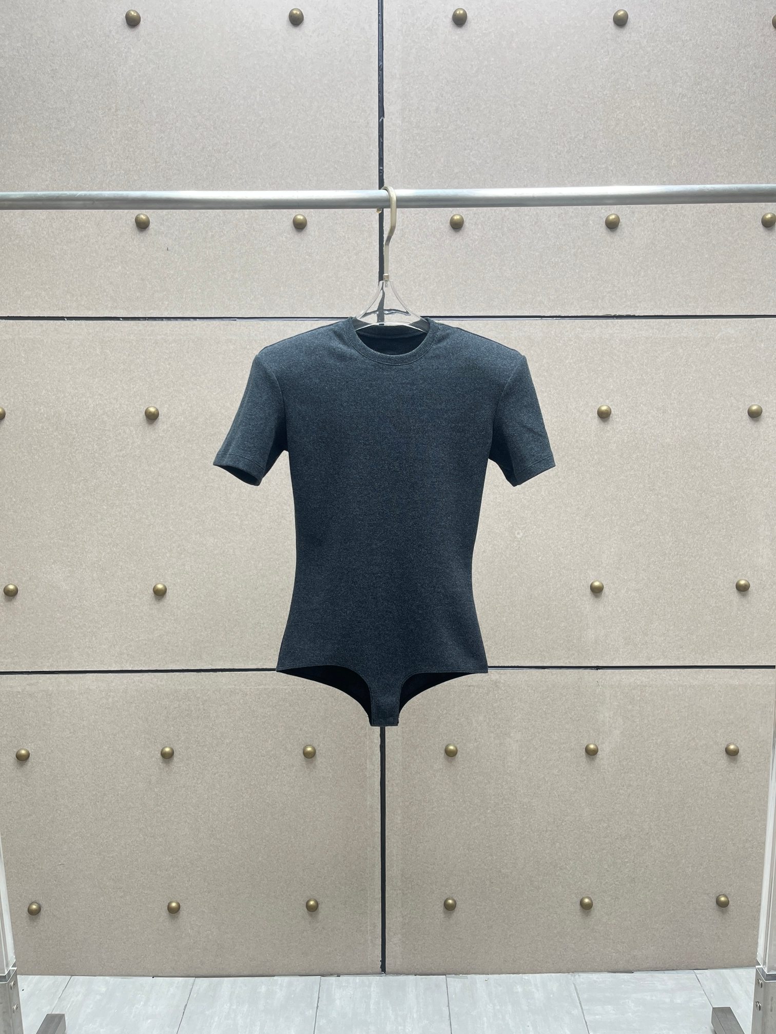 NO:319060,magda embroidered shoulder pad threaded onesie!  Cotton three colors, alexander wang19860909magda 刺绣垫肩螺纹连体衣！棉 三色,,alexander wang,Women's clothing