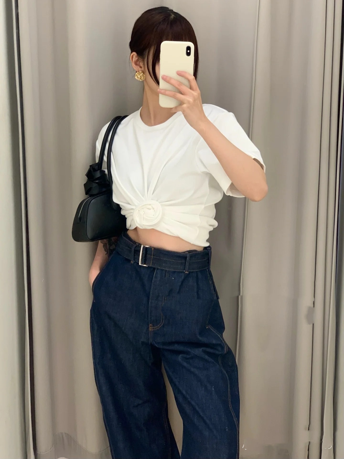 ♥️magda 腰带宽松牛仔裤！棉 SML