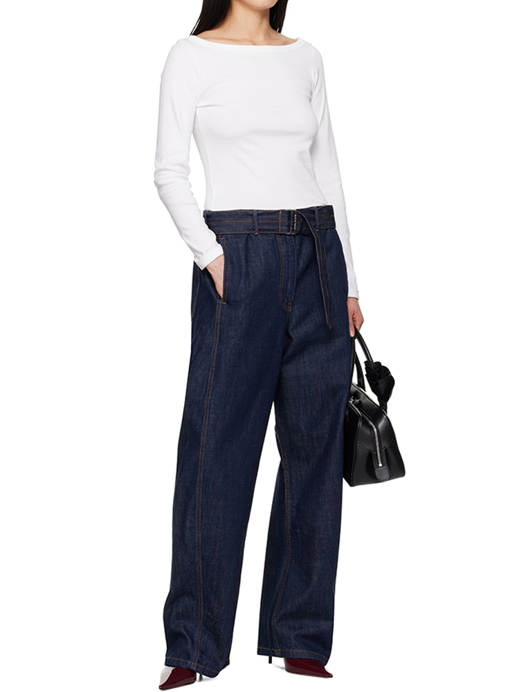 ♥️magda 腰带宽松牛仔裤！棉 SML