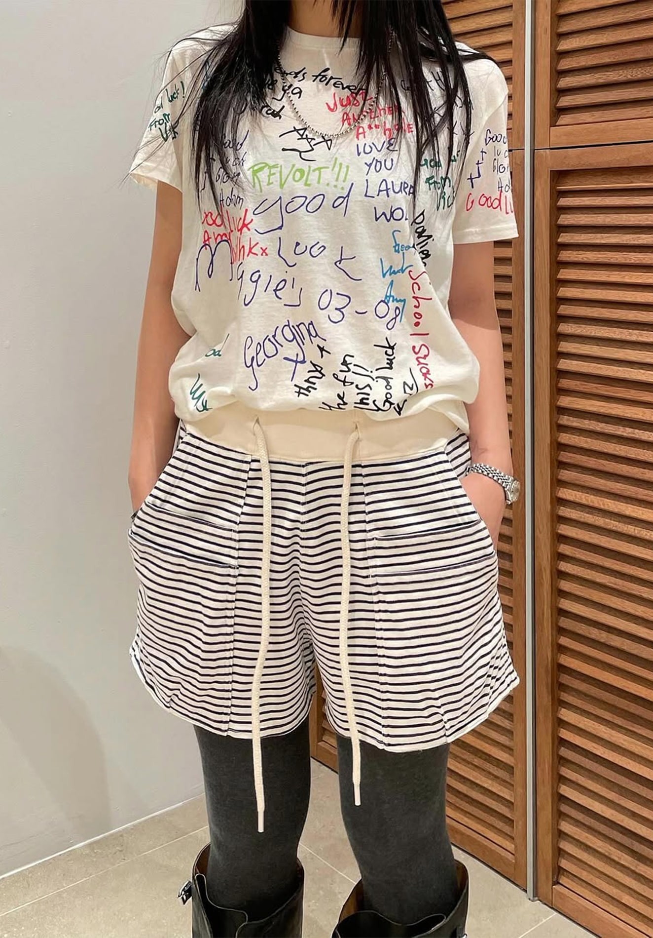 NO:329717,13 Colorful letters doodle t-shirts!  cotton SML, tees, t-shirt,alexander wang1986090913 彩色字母涂鸦T恤！棉 SML,,tees，t-shirt,alexander wang,Women's clothing