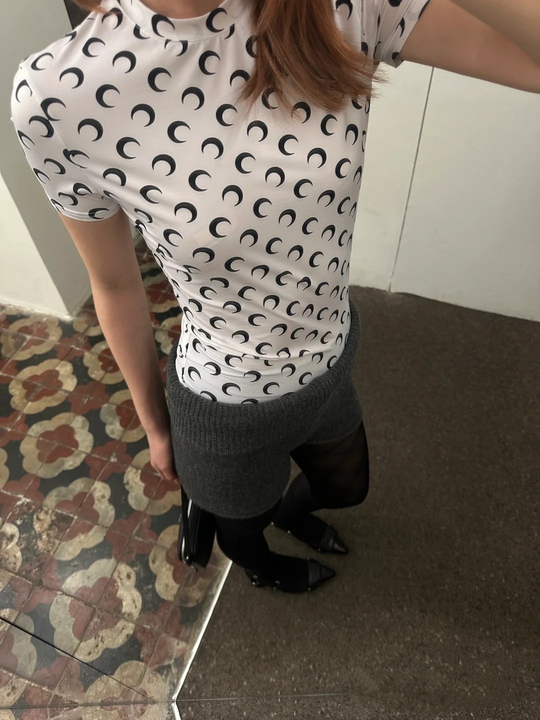 NO:329694,The latest crescent print slim fit T-shirt!  SML, tees, t-shirt,alexander wang19860909最新月牙印花修身T恤！SML,,tees，t-shirt,alexander wang,Women's clothing