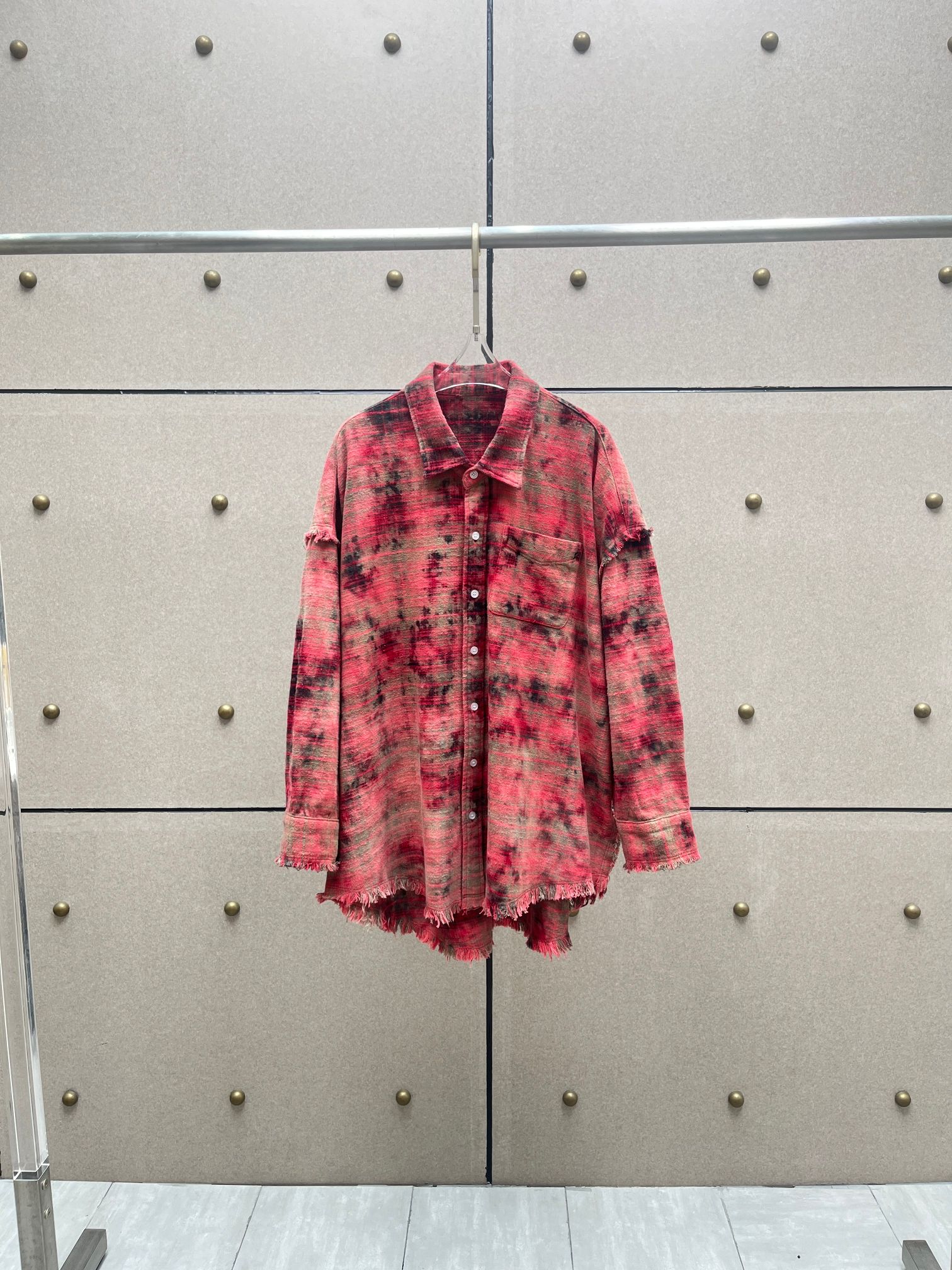 NO:329711,Well 13 Custom Fabric Washed Old Wrinkle Plaid Shirt!  cotton SML, shirts,alexander wang19860909嗯13 定制面料洗旧毛须格子衬衫！棉 SML,,shirts,alexander wang,Women's clothing