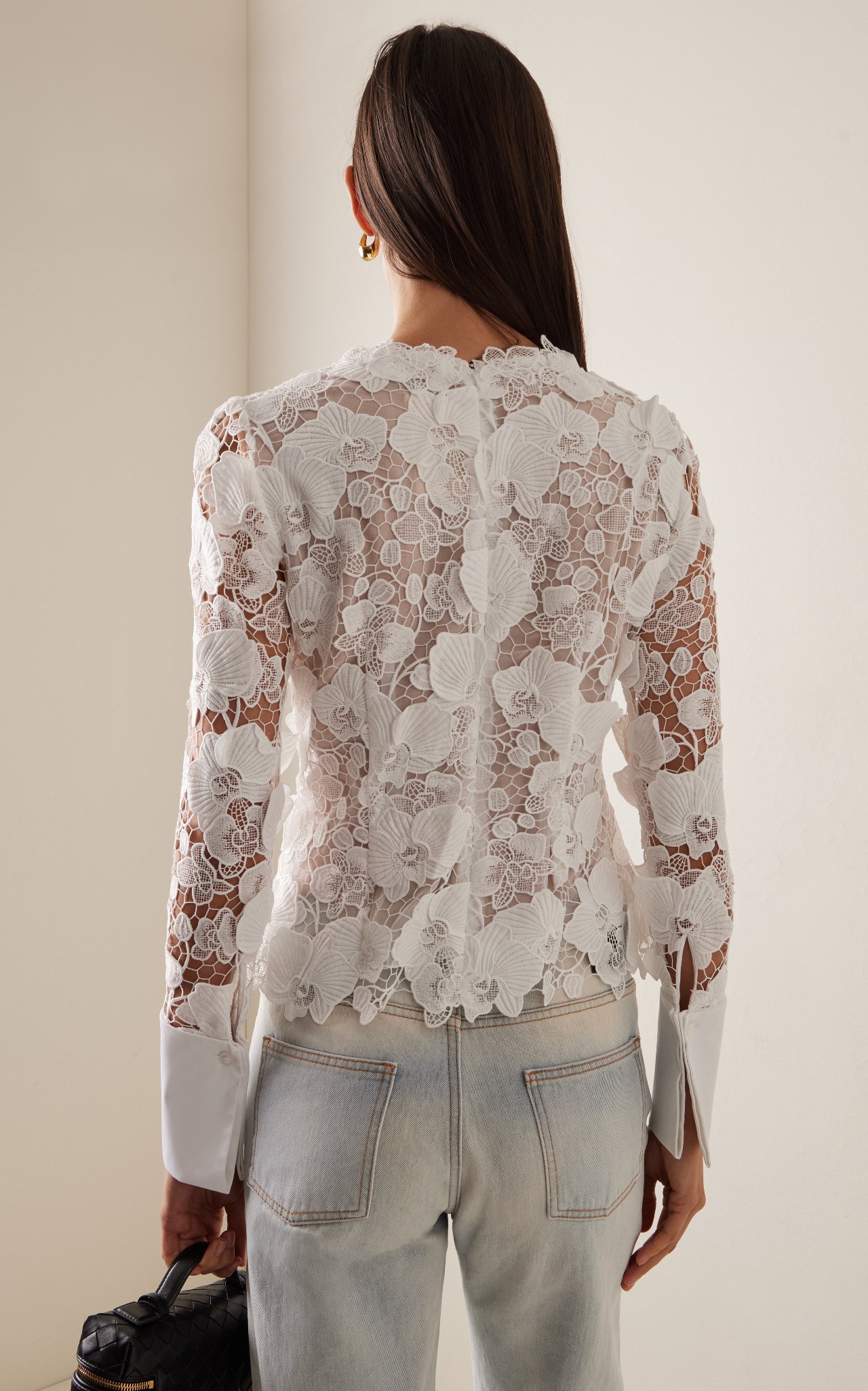 ♥️水溶花刺绣镂空上衣！棉 SML