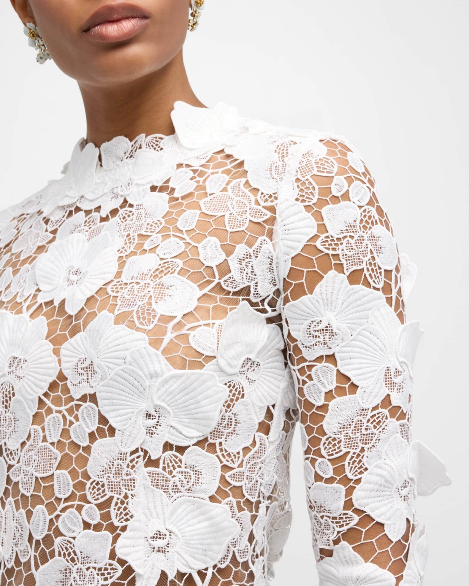 ♥️水溶花刺绣镂空上衣！棉 SML