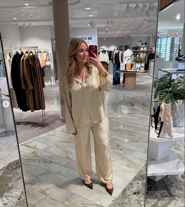 ♥️mote*丝质刺绣长裤！人丝 两色 SML