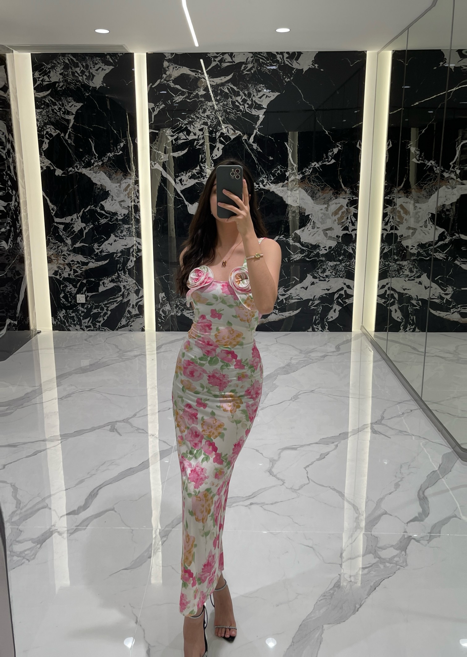 ♥️人丝印花连衣裙！人丝面料 活性印花 SML