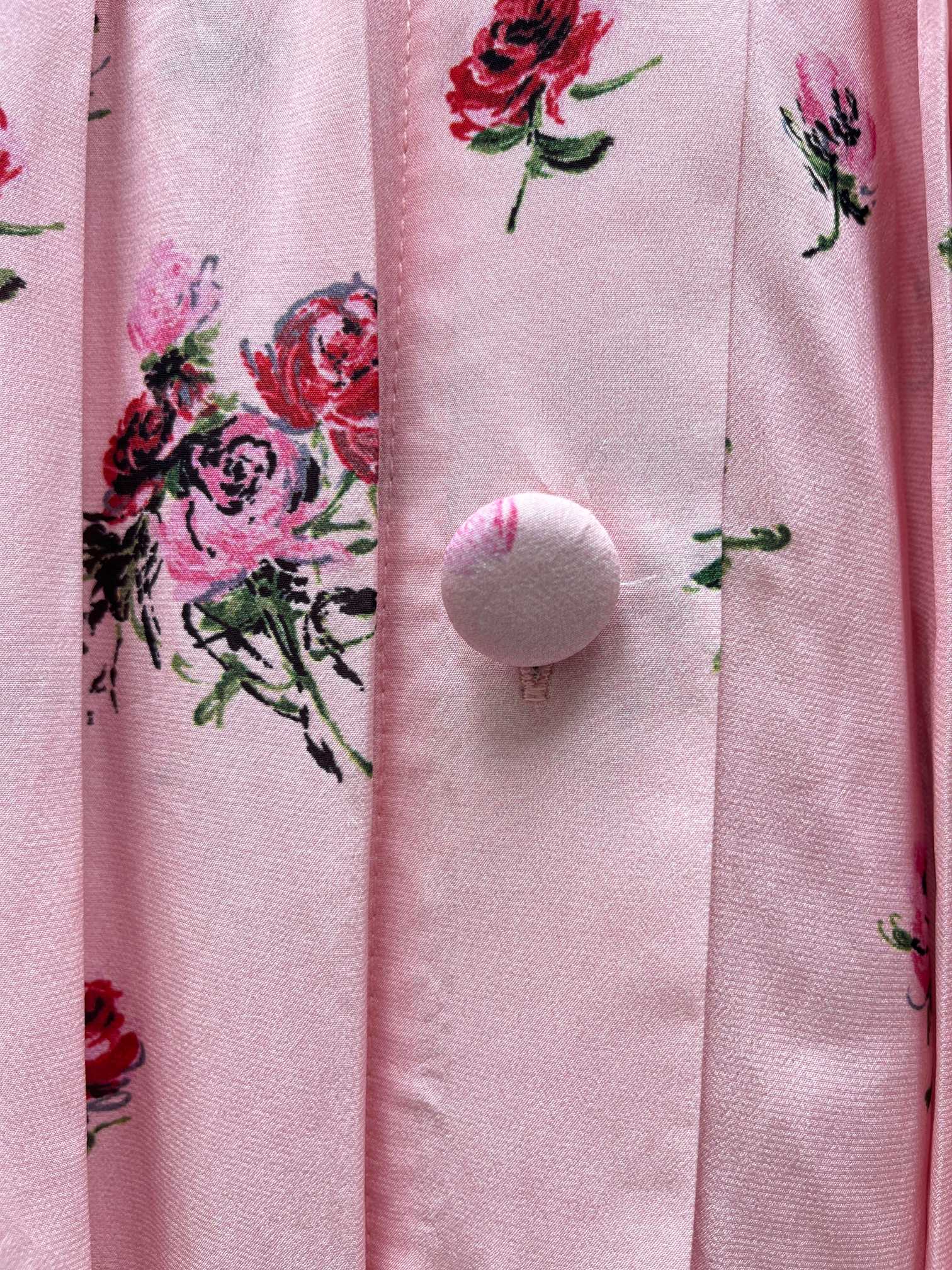 ♥️alessandra*复古印花压折连衣裙！人丝 活性印花 SML 
