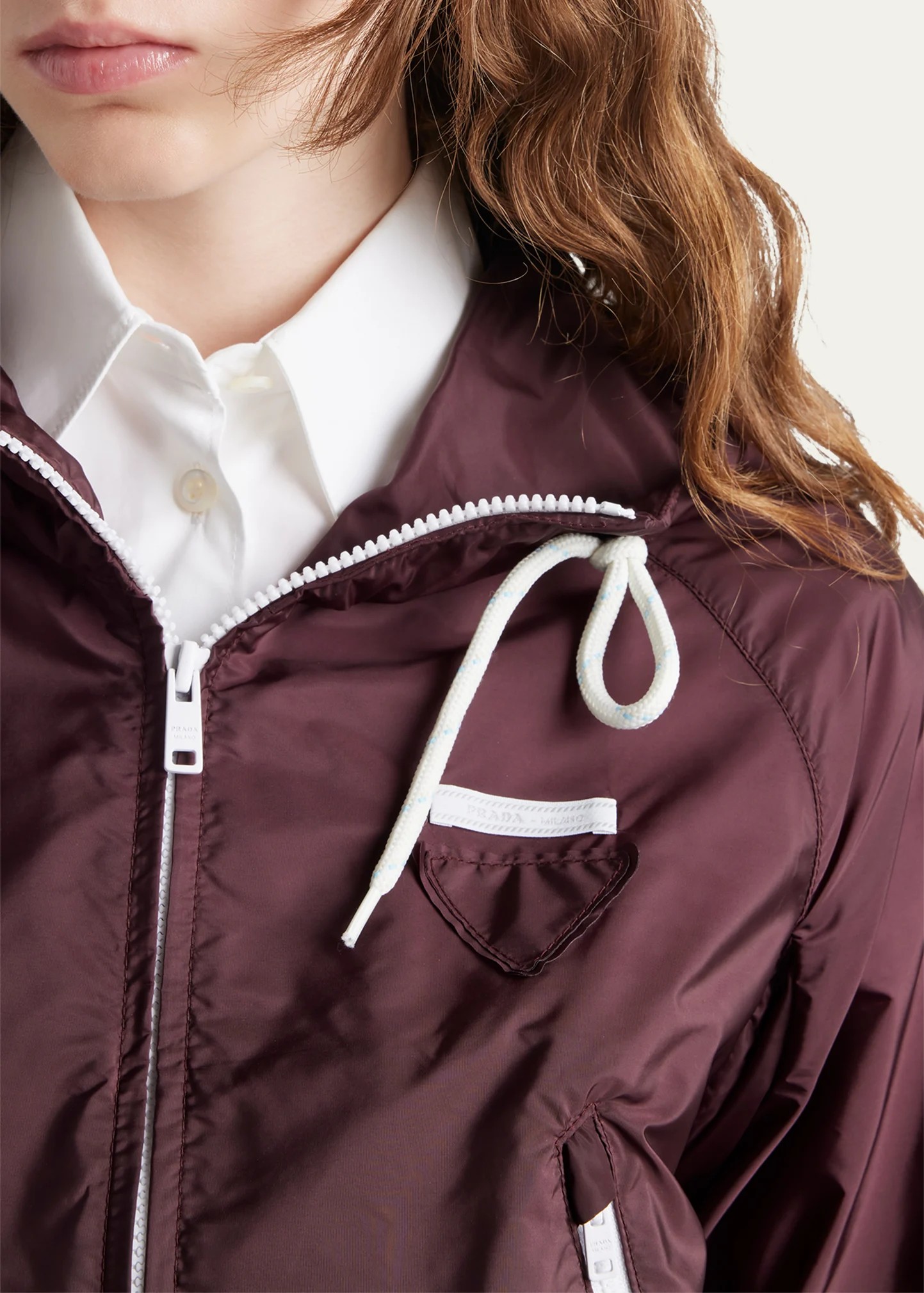 ♥️连帽拉链薄夹克外套！尼龙 SML