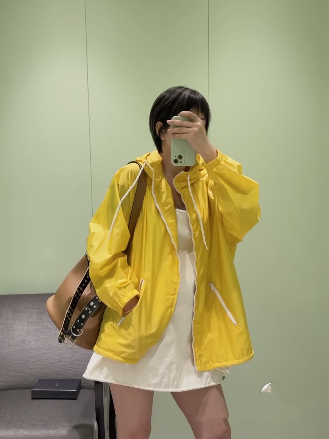 ♥️prad* 拉链夹克外套！两色 SML