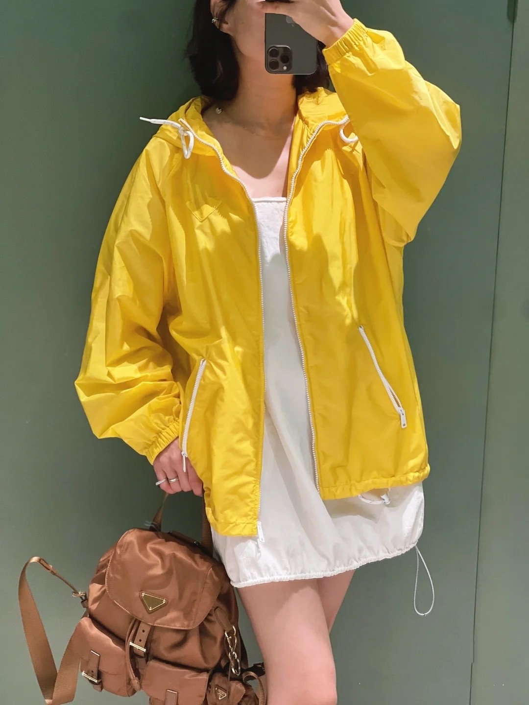 ♥️prad* 拉链夹克外套！两色 SML