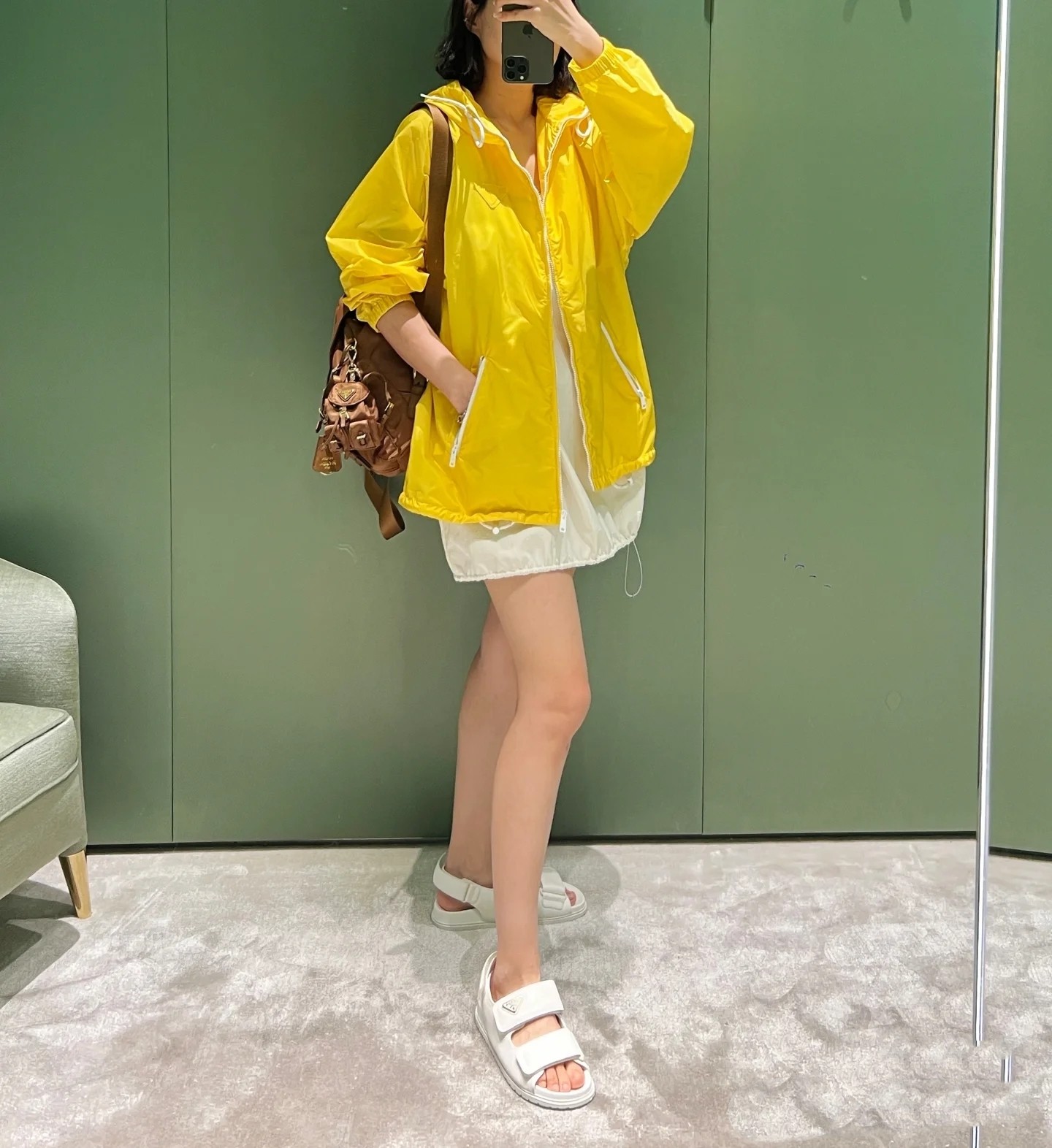 ♥️prad* 拉链夹克外套！两色 SML