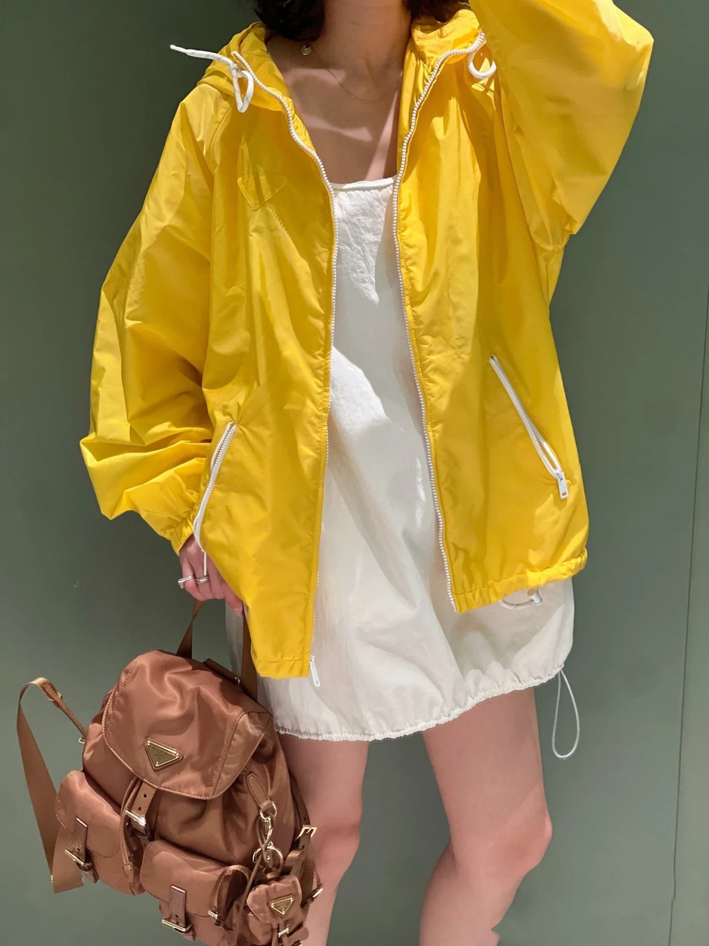 ♥️prad* 拉链夹克外套！两色 SML