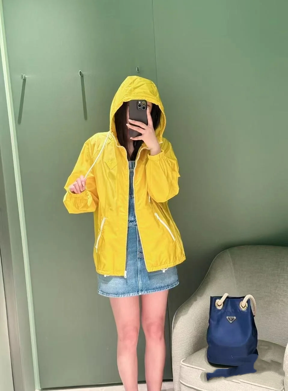 ♥️prad* 拉链夹克外套！两色 SML