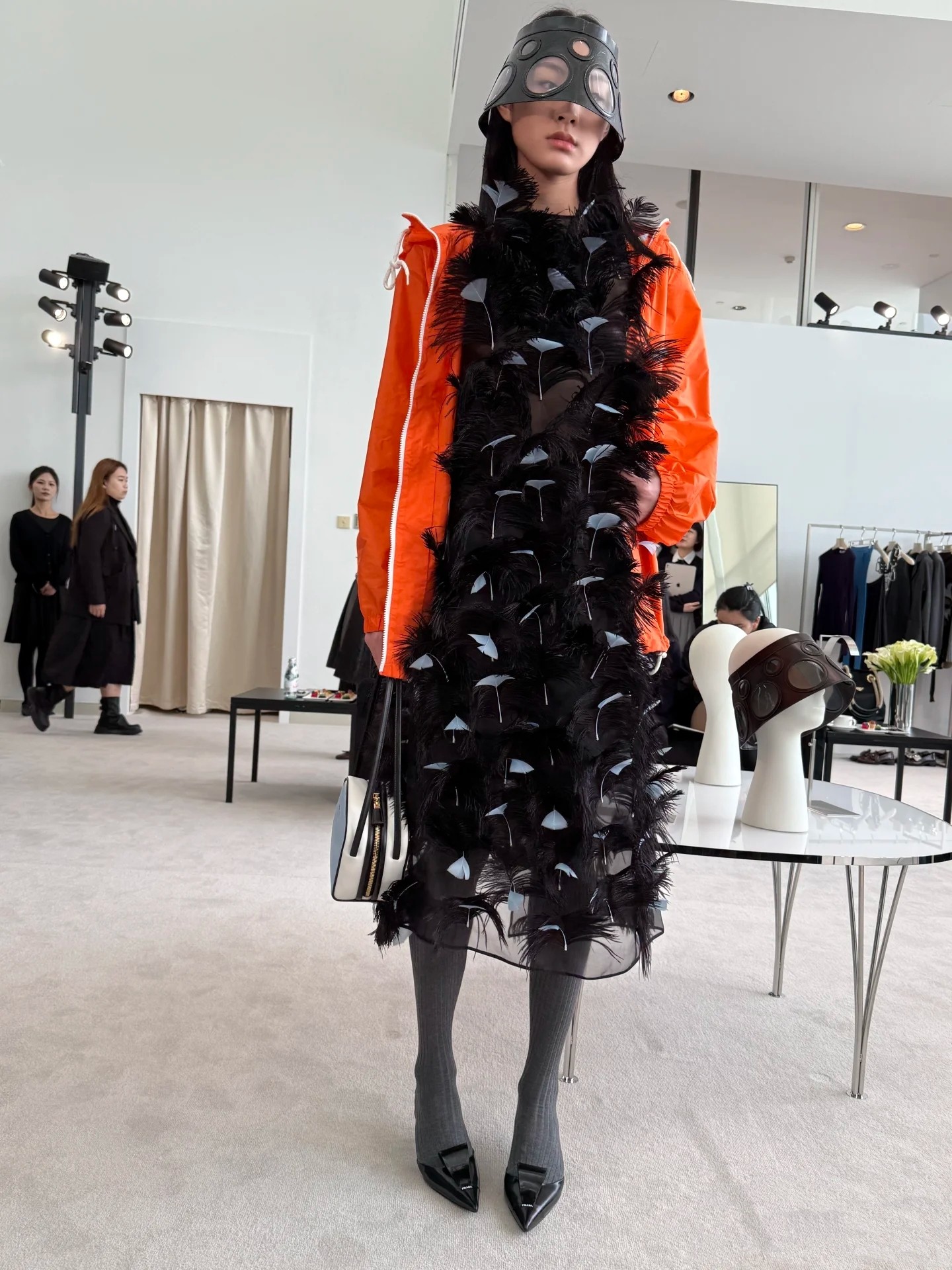 ♥️prad* 拉链夹克外套！两色 SML