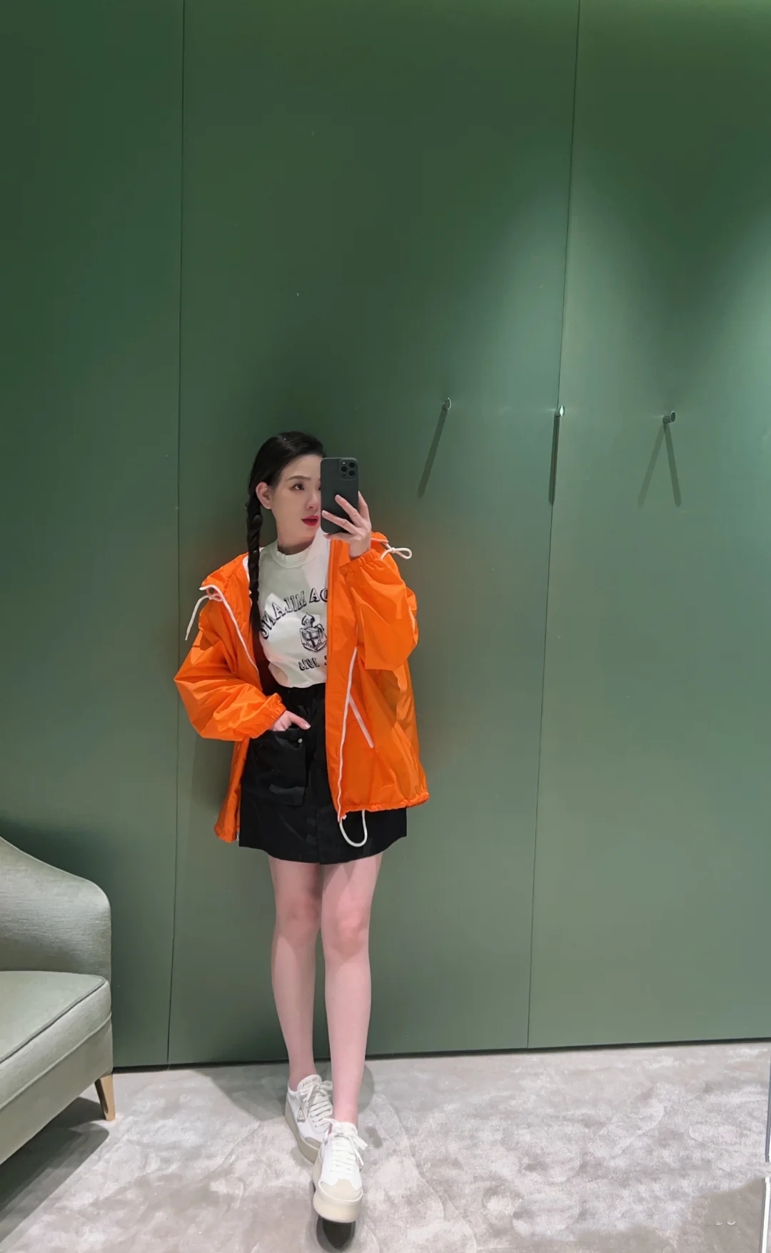 ♥️prad* 拉链夹克外套！两色 SML