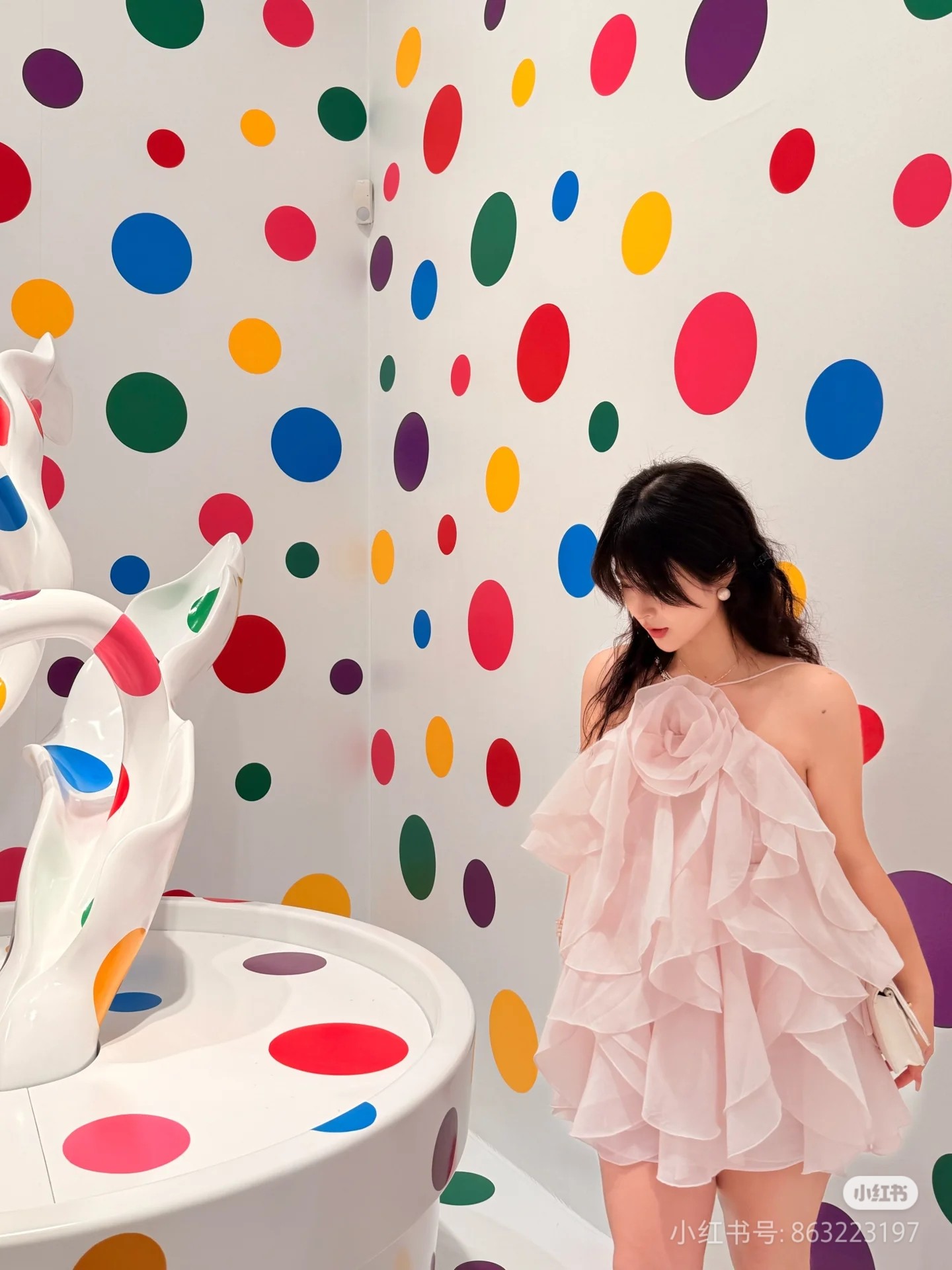 NO:328406,aj* layered corsage dress!  Two colors SML, skirts,alexander wang19860909aj*层层叠叠胸花连衣裙！两色 SML,,skirts,alexander wang,Women's clothing