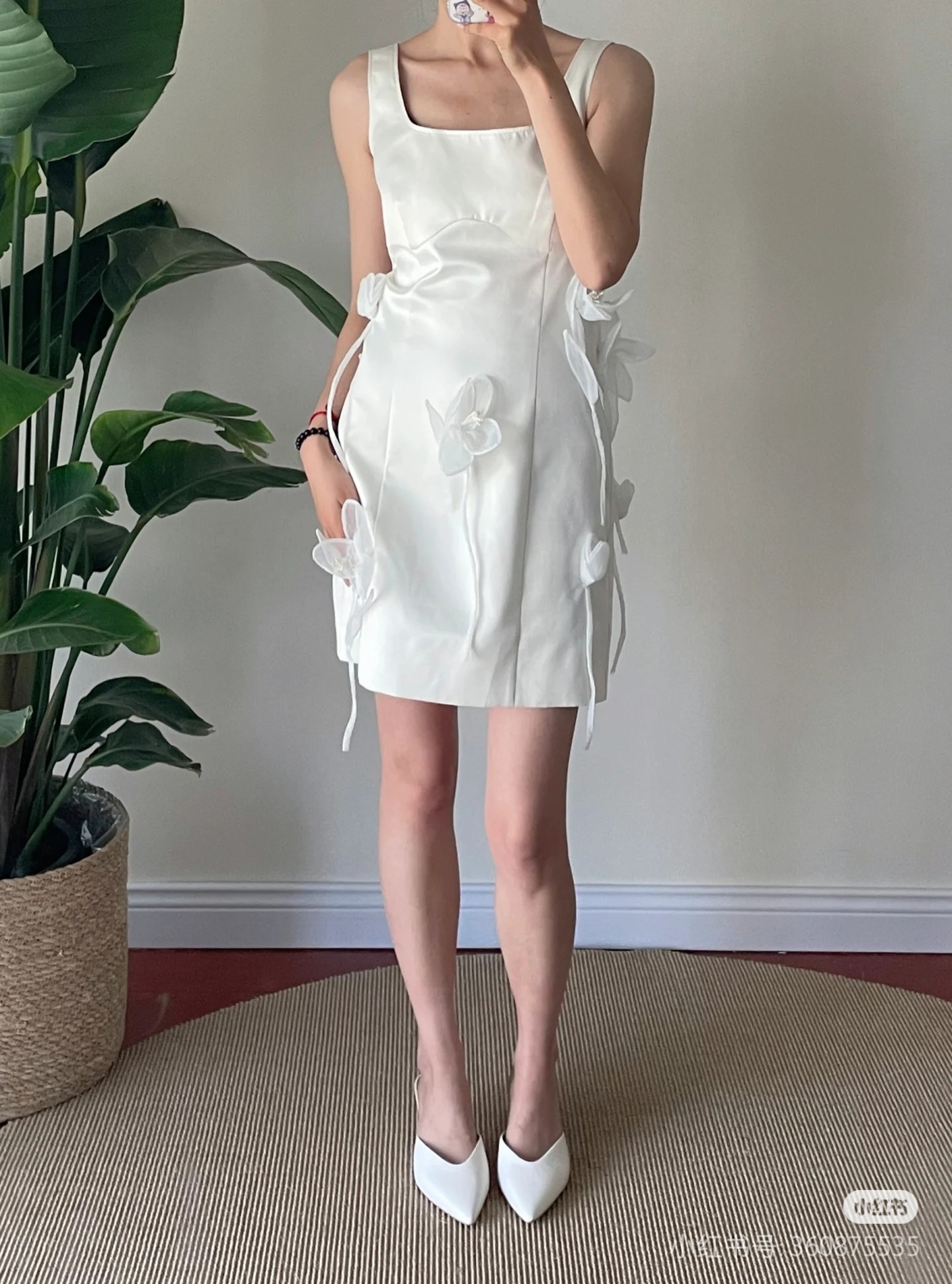 ♥️手工钉花小礼服连衣裙！SML  