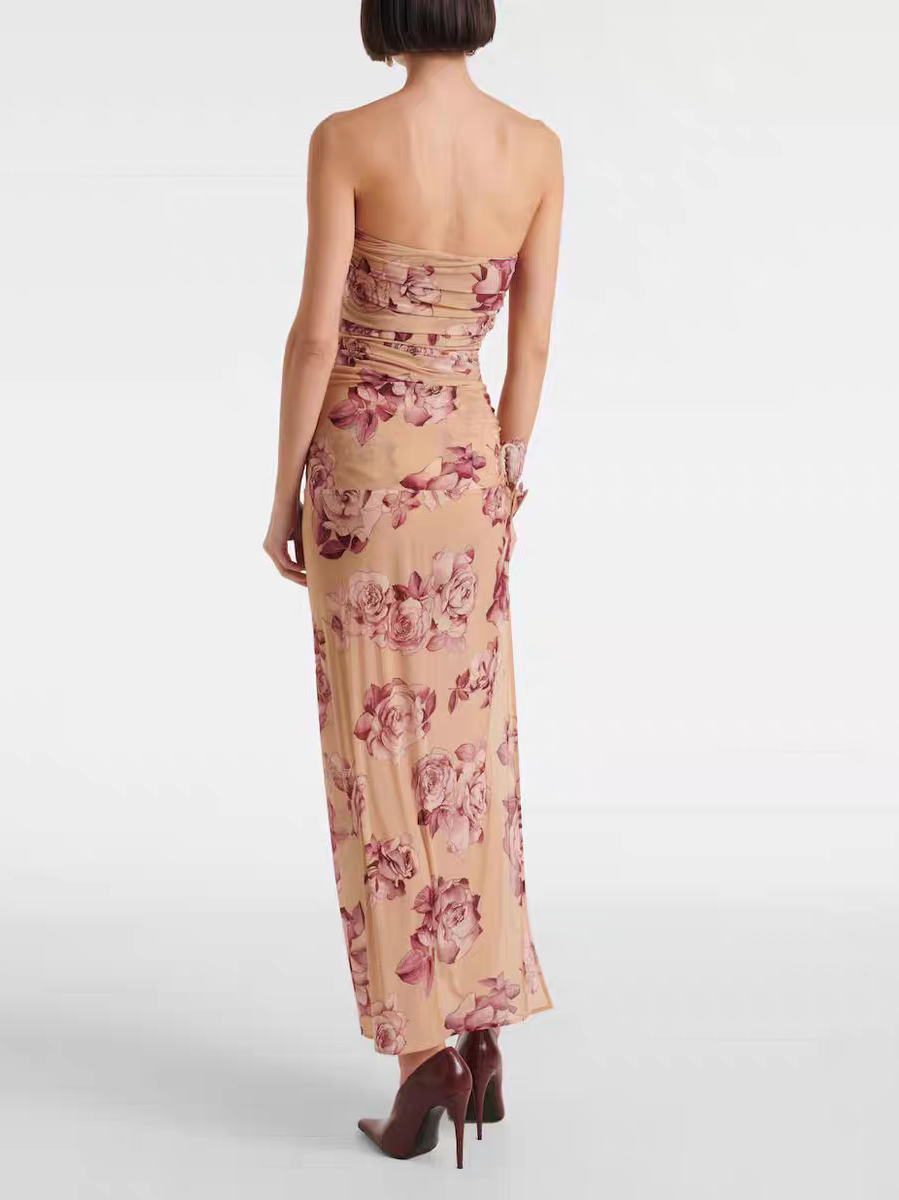 ❤️magda 印花裹胸连衣裙！SML