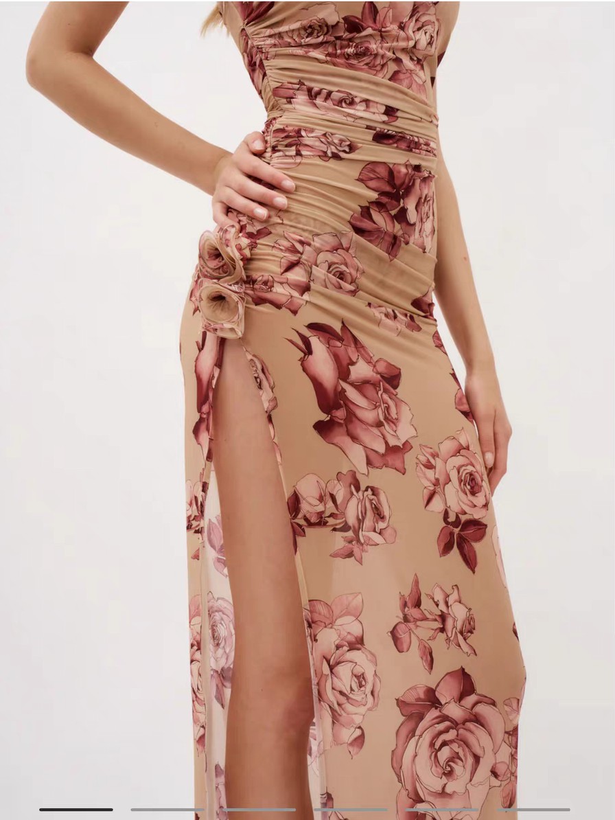 ❤️magda 印花裹胸连衣裙！SML