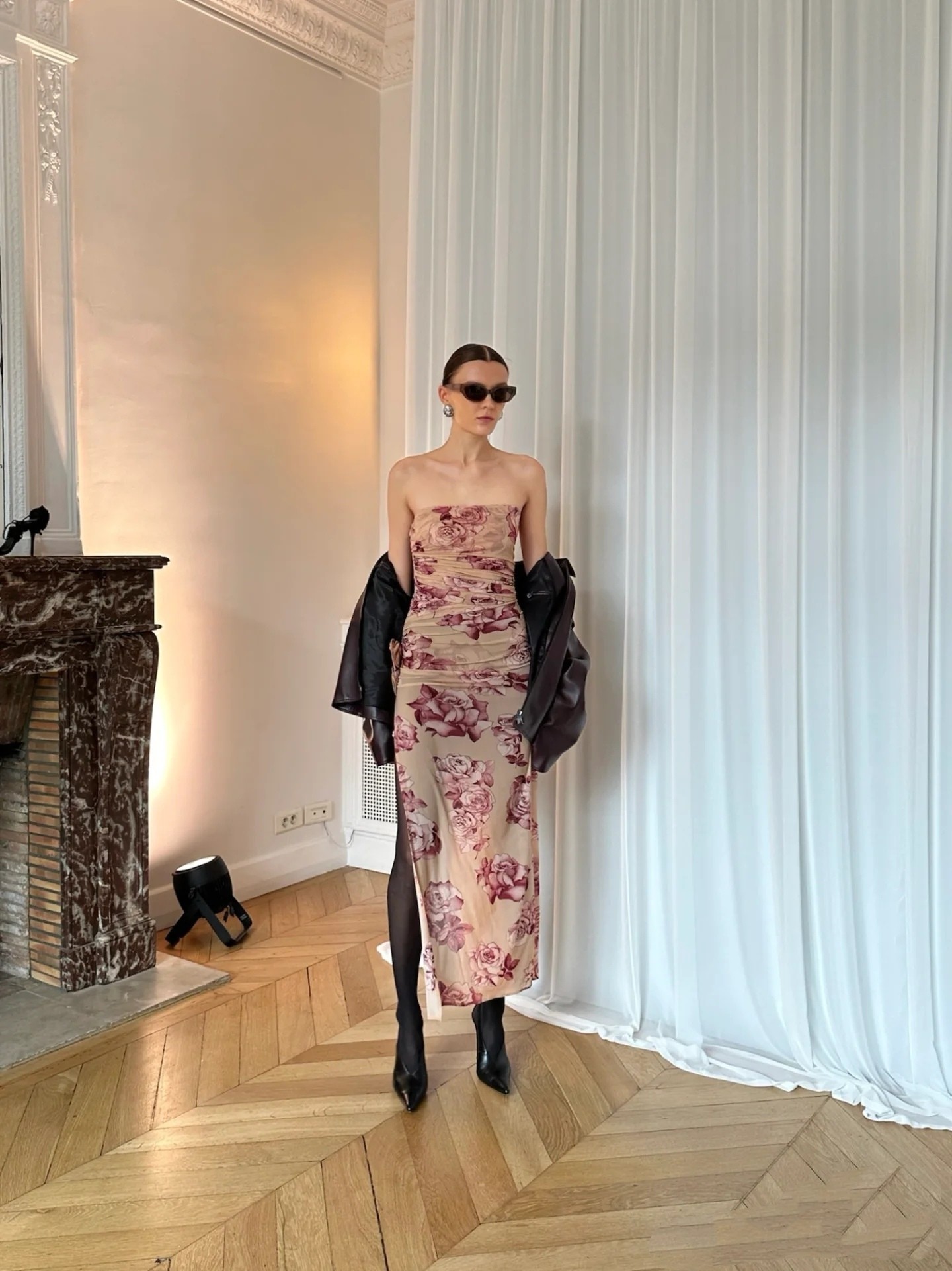 ❤️magda 印花裹胸连衣裙！SML