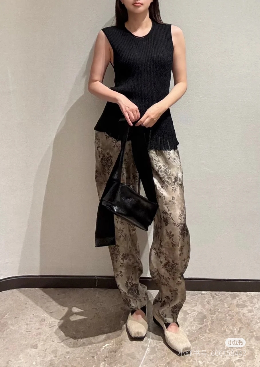 ❤️丝质印花长裤！人丝 活性印花 松弛舒适 SML