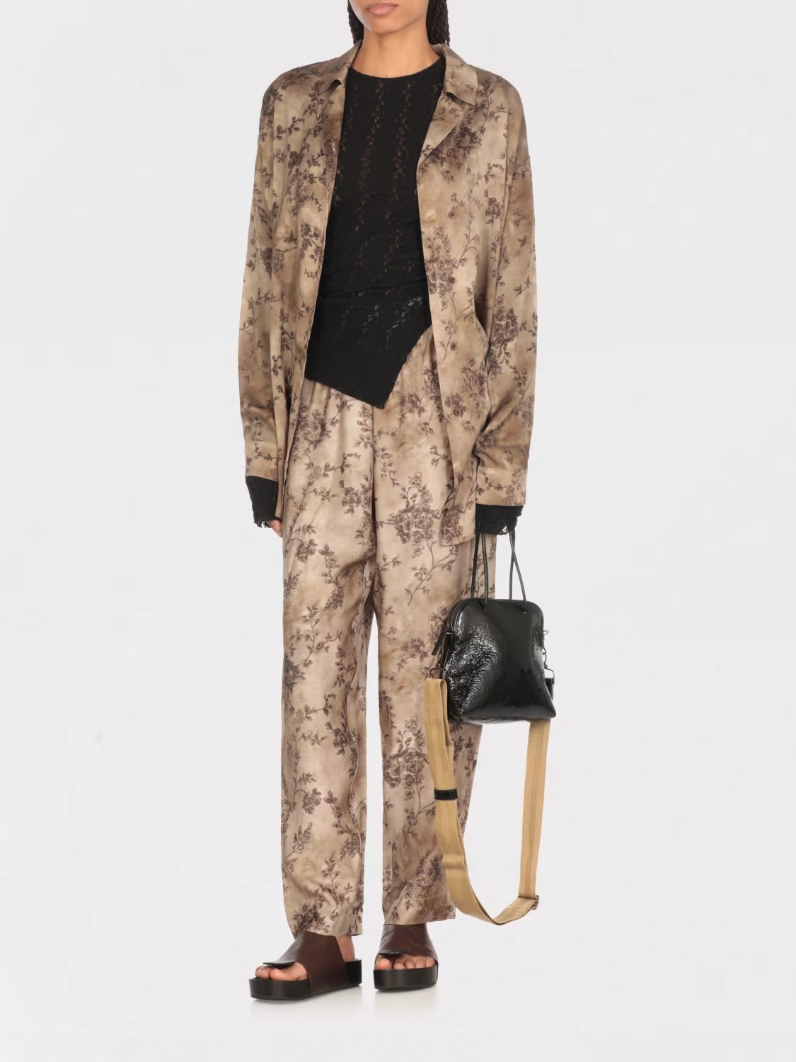 ❤️丝质印花长裤！人丝 活性印花 松弛舒适 SML