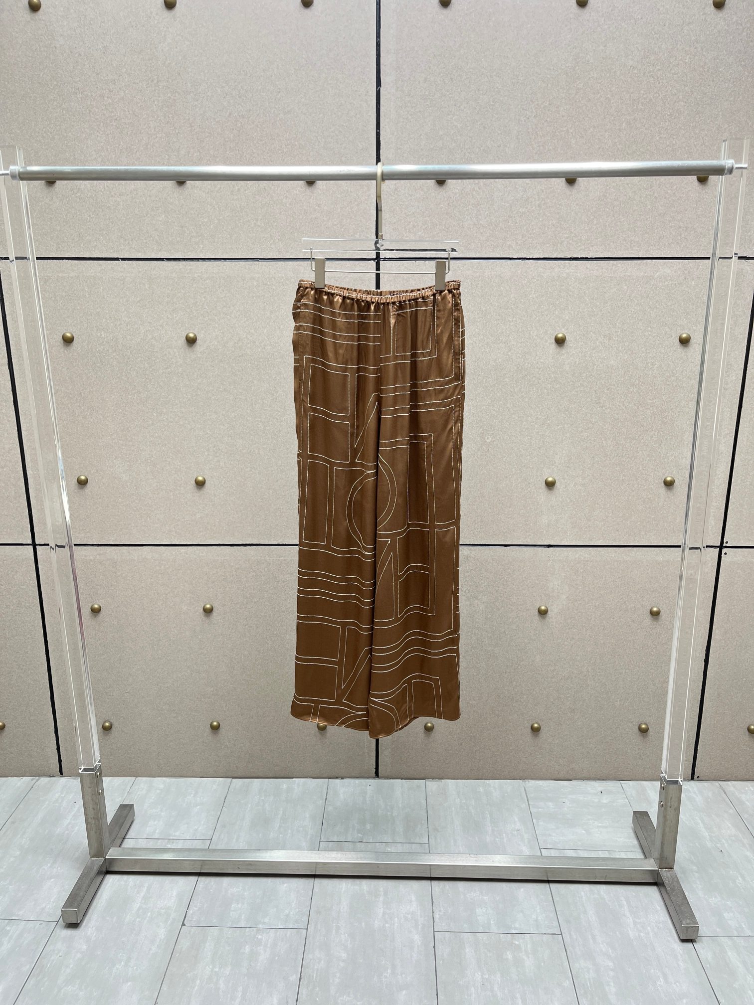 ♥️丝质刺绣长裤！人丝 SML