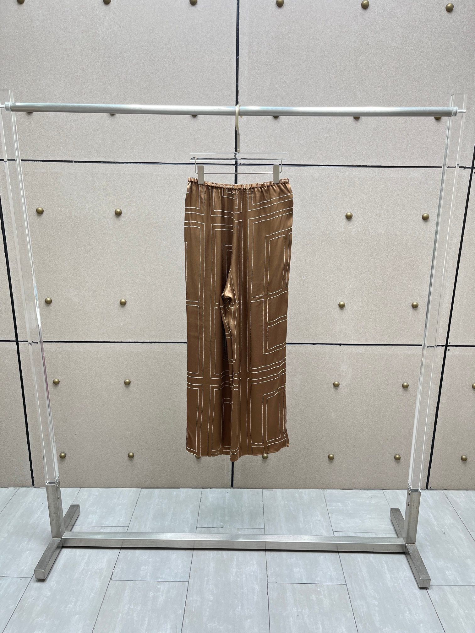 ♥️丝质刺绣长裤！人丝 SML