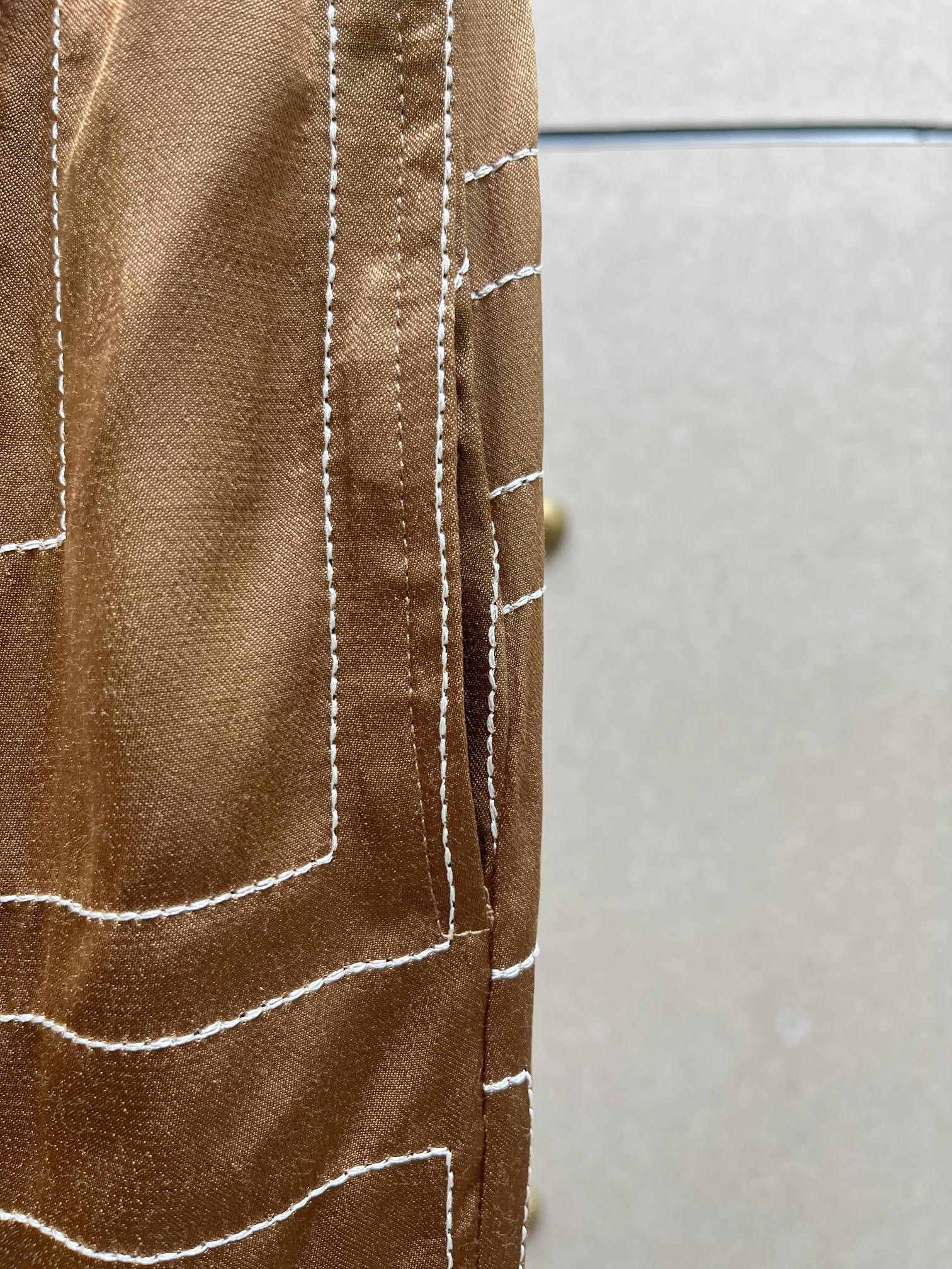 ♥️丝质刺绣长裤！人丝 SML