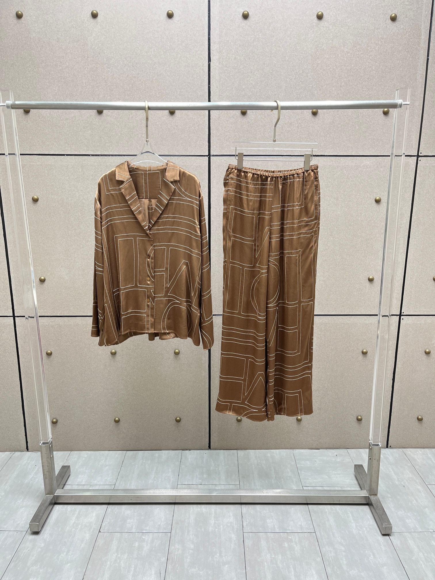 ♥️丝质刺绣长裤！人丝 SML