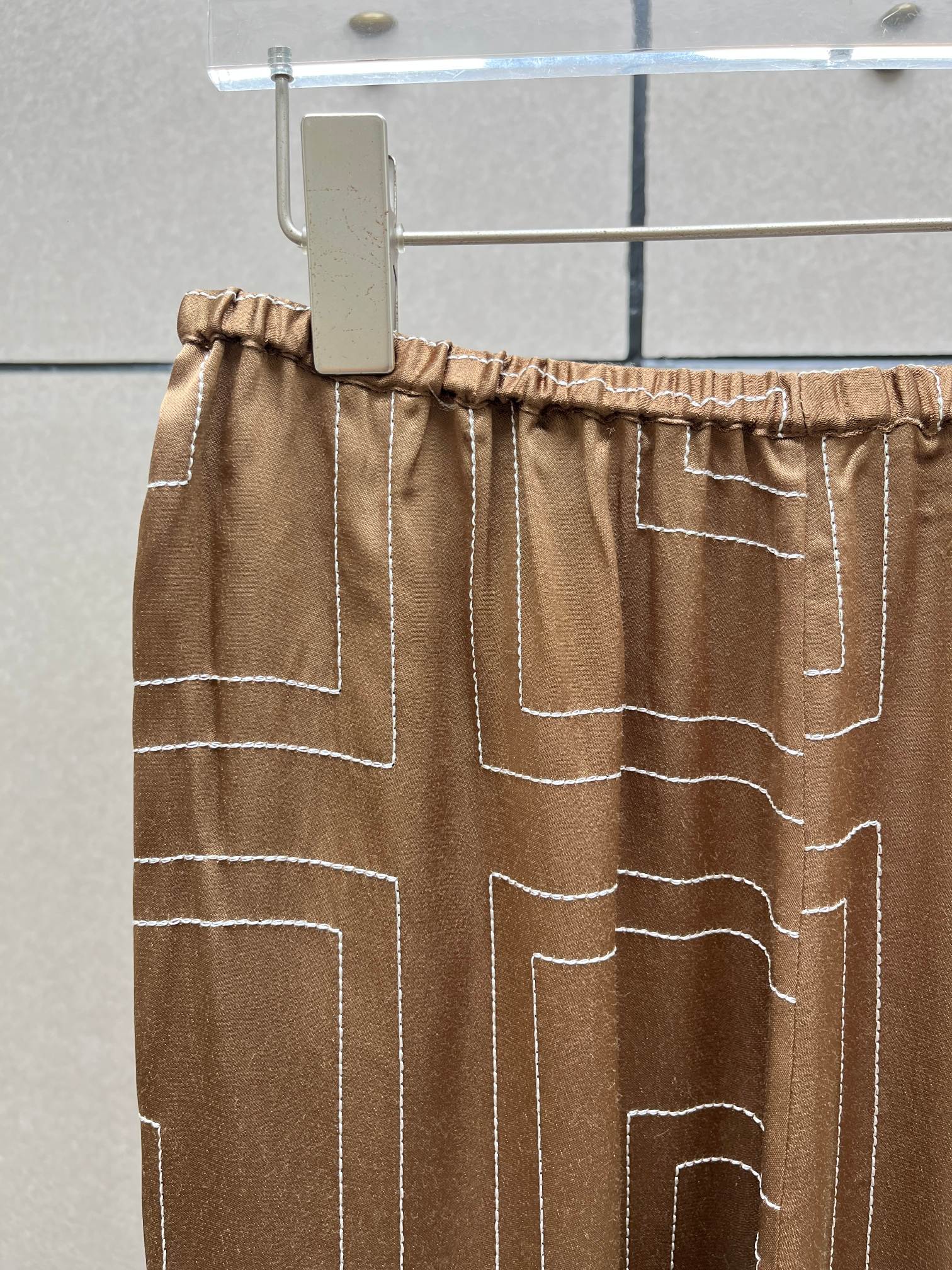 ♥️丝质刺绣长裤！人丝 SML