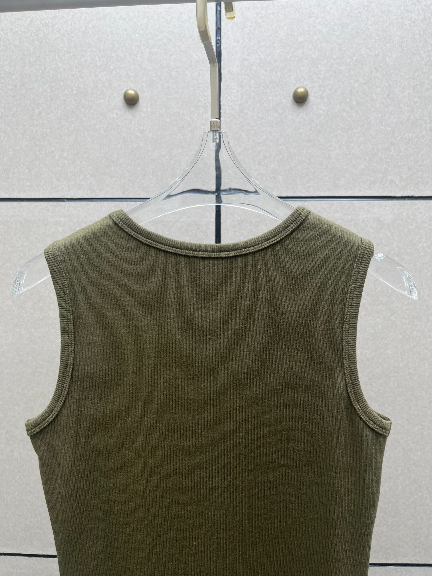 ❤️手勾拼接螺纹连衣裙！棉 三色 SML