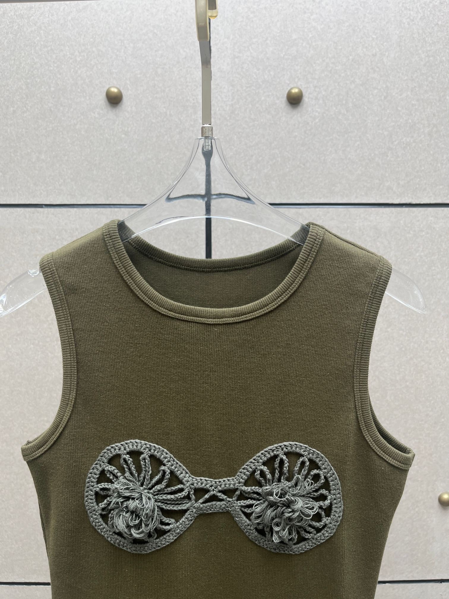 ❤️手勾拼接螺纹连衣裙！棉 三色 SML