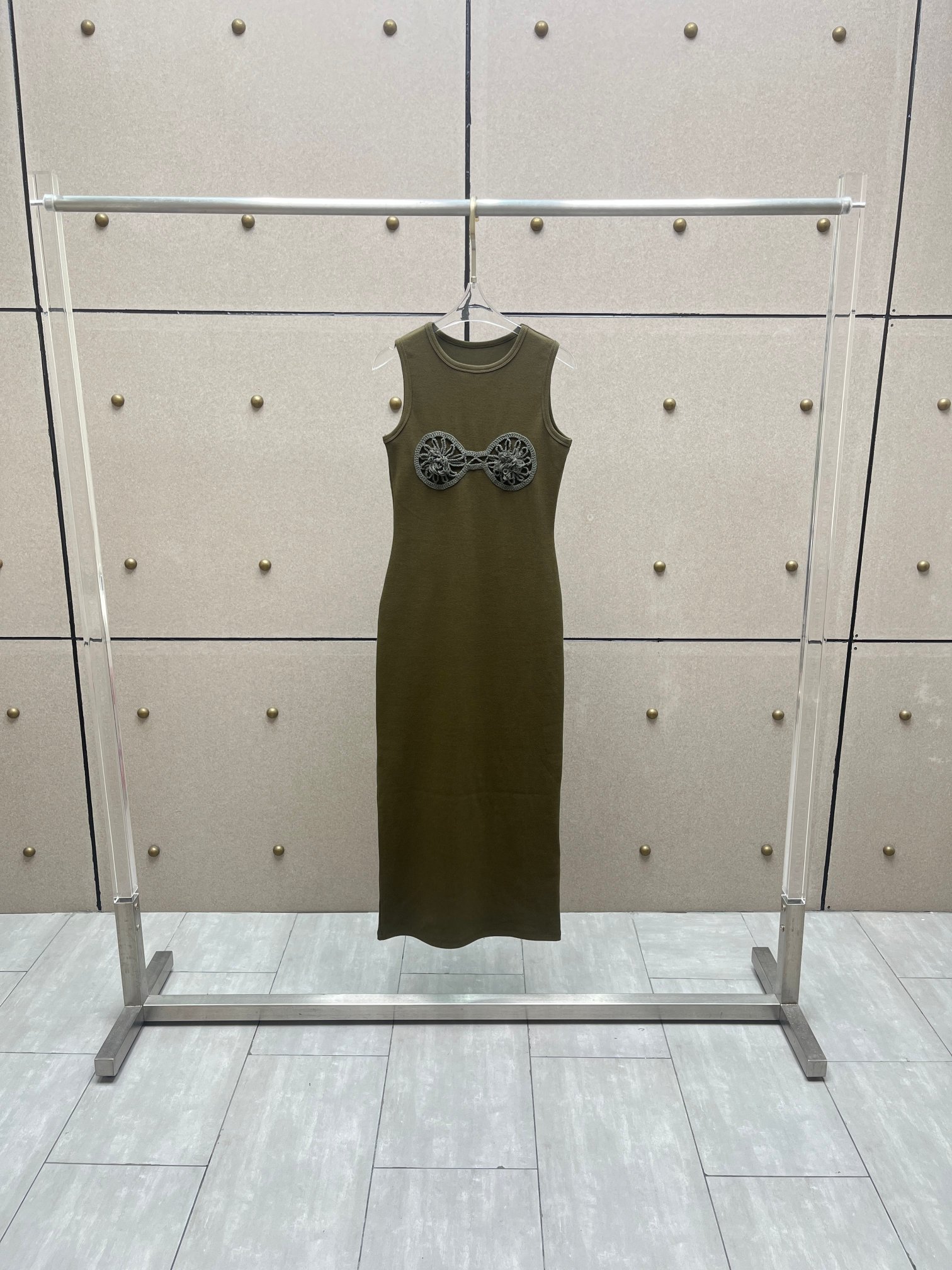 ❤️手勾拼接螺纹连衣裙！棉 三色 SML