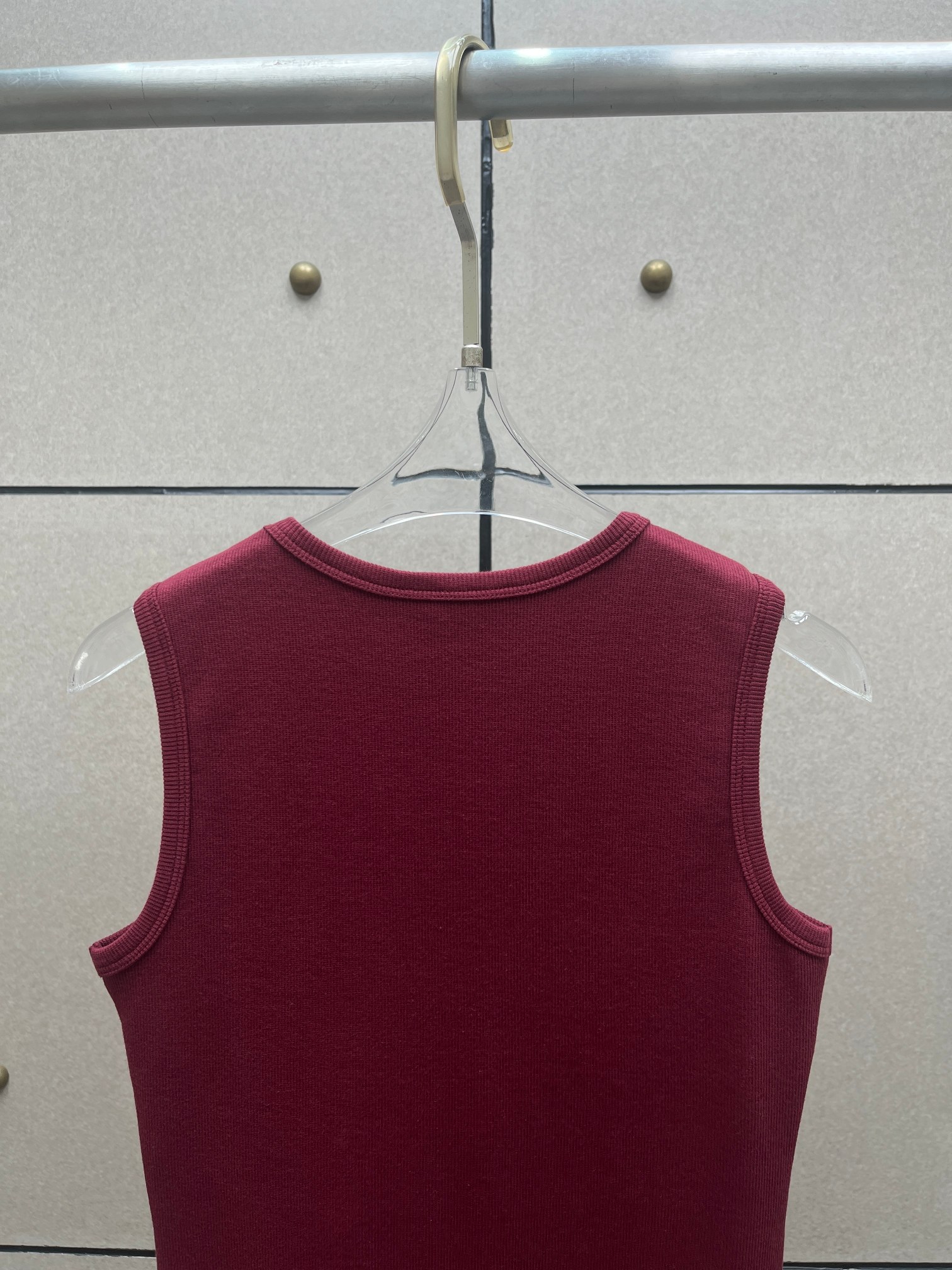 ❤️手勾拼接螺纹连衣裙！棉 三色 SML