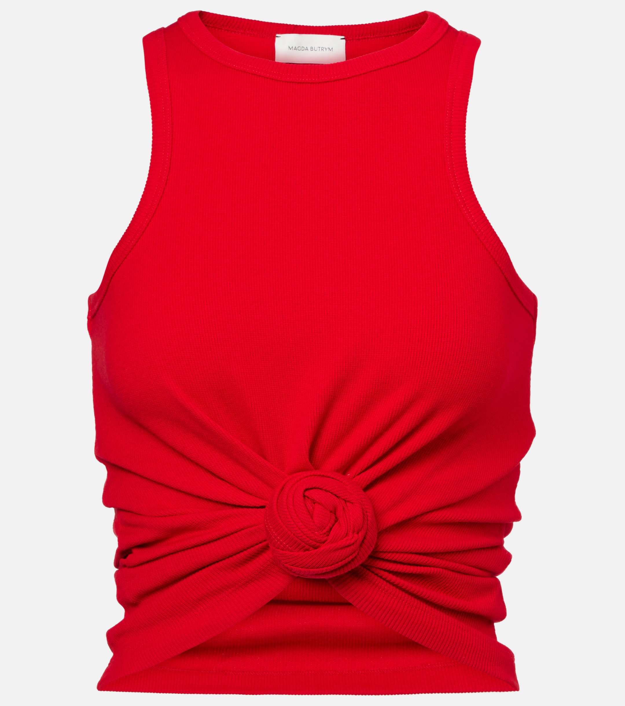 NO:414943,Knotted threaded vest!  Cotton Red SML, alexander wang19860909打结纽花螺纹背心！棉 红色 SML,,alexander wang,Women's clothing