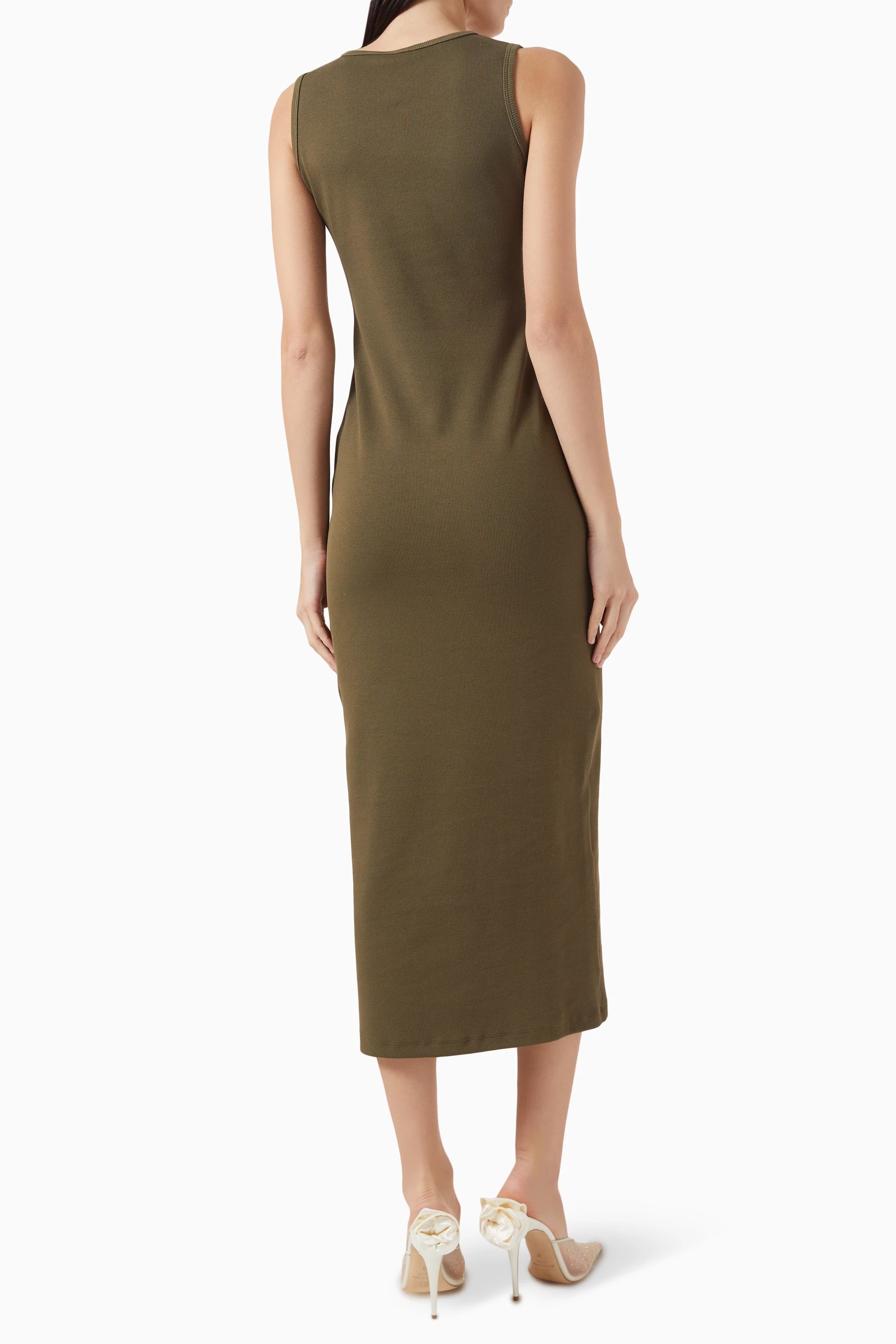 ❤️手勾拼接螺纹连衣裙！棉 三色 SML