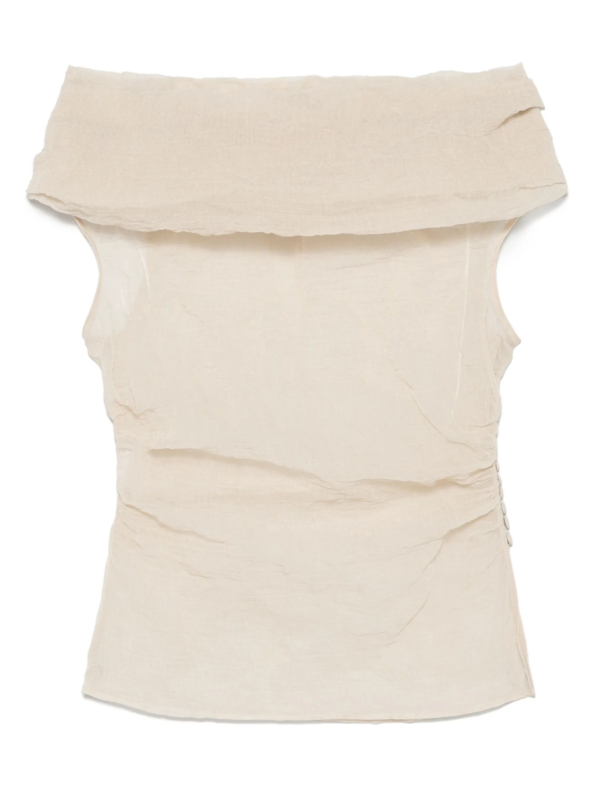 NO:424055,Compressed irregular collar top!  SML, alexander wang19860909压褶不规则领上衣！SML,,alexander wang,Women's clothing