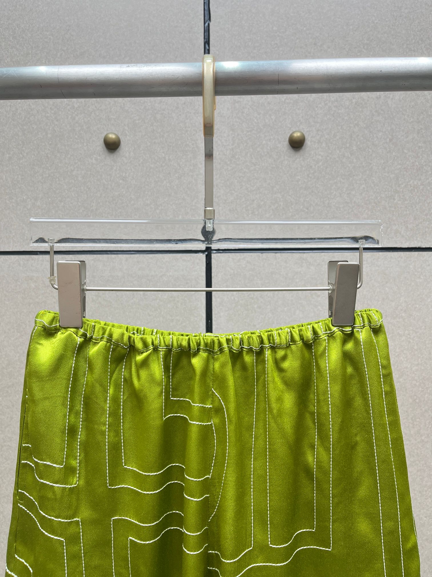 ♥️丝质刺绣短裤！人丝 SML