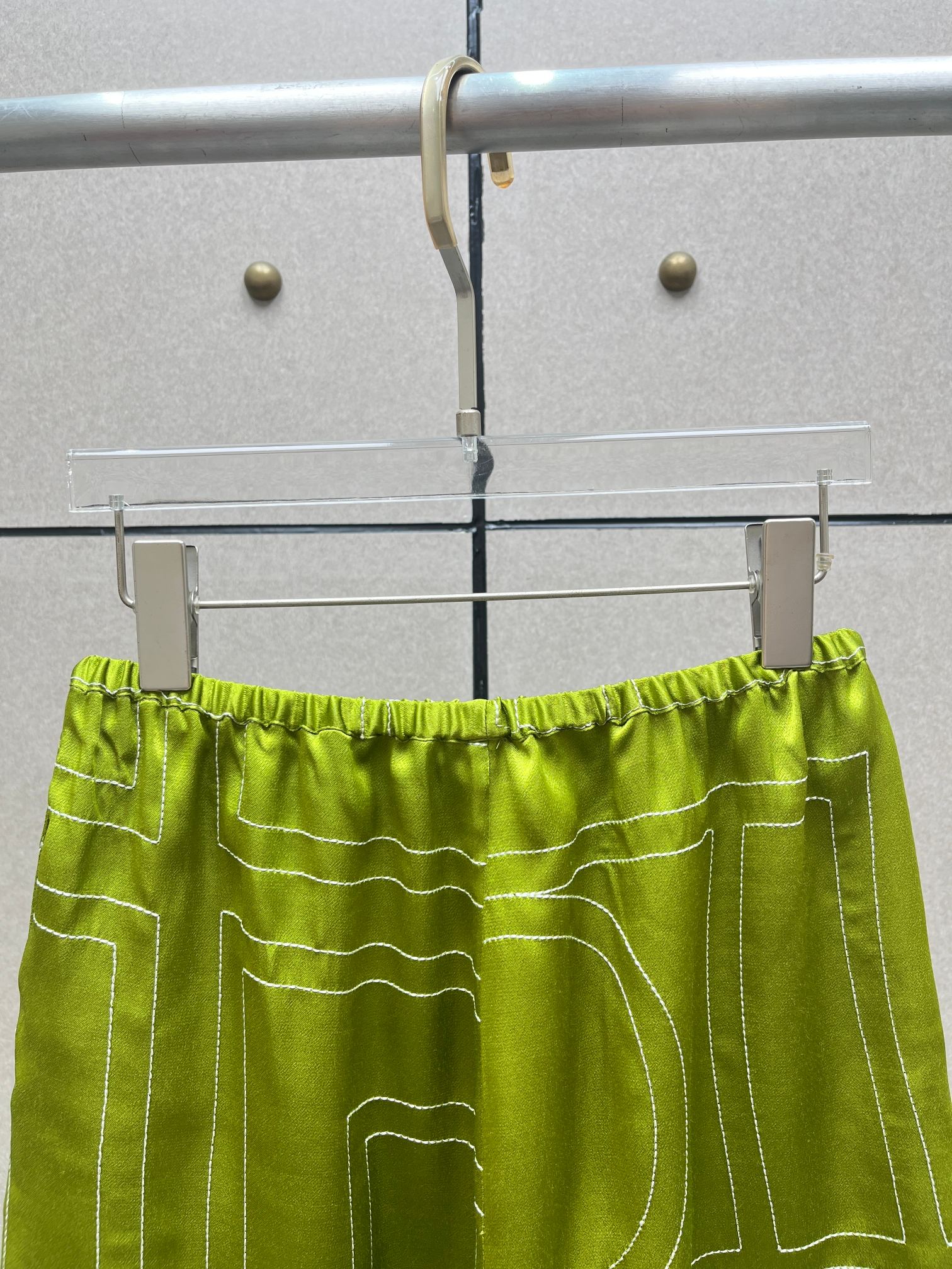 ♥️丝质刺绣短裤！人丝 SML