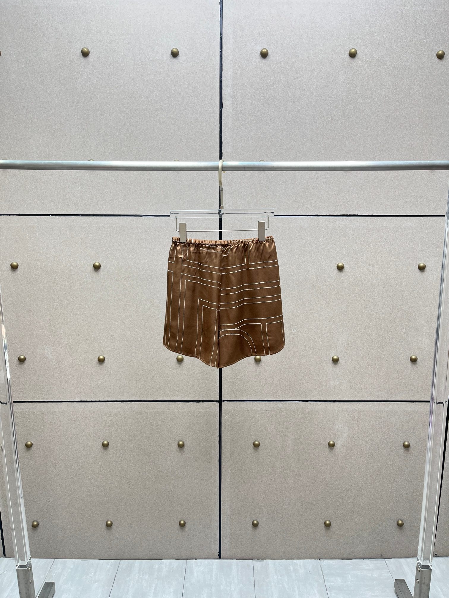 ♥️丝质刺绣短裤！人丝 SML