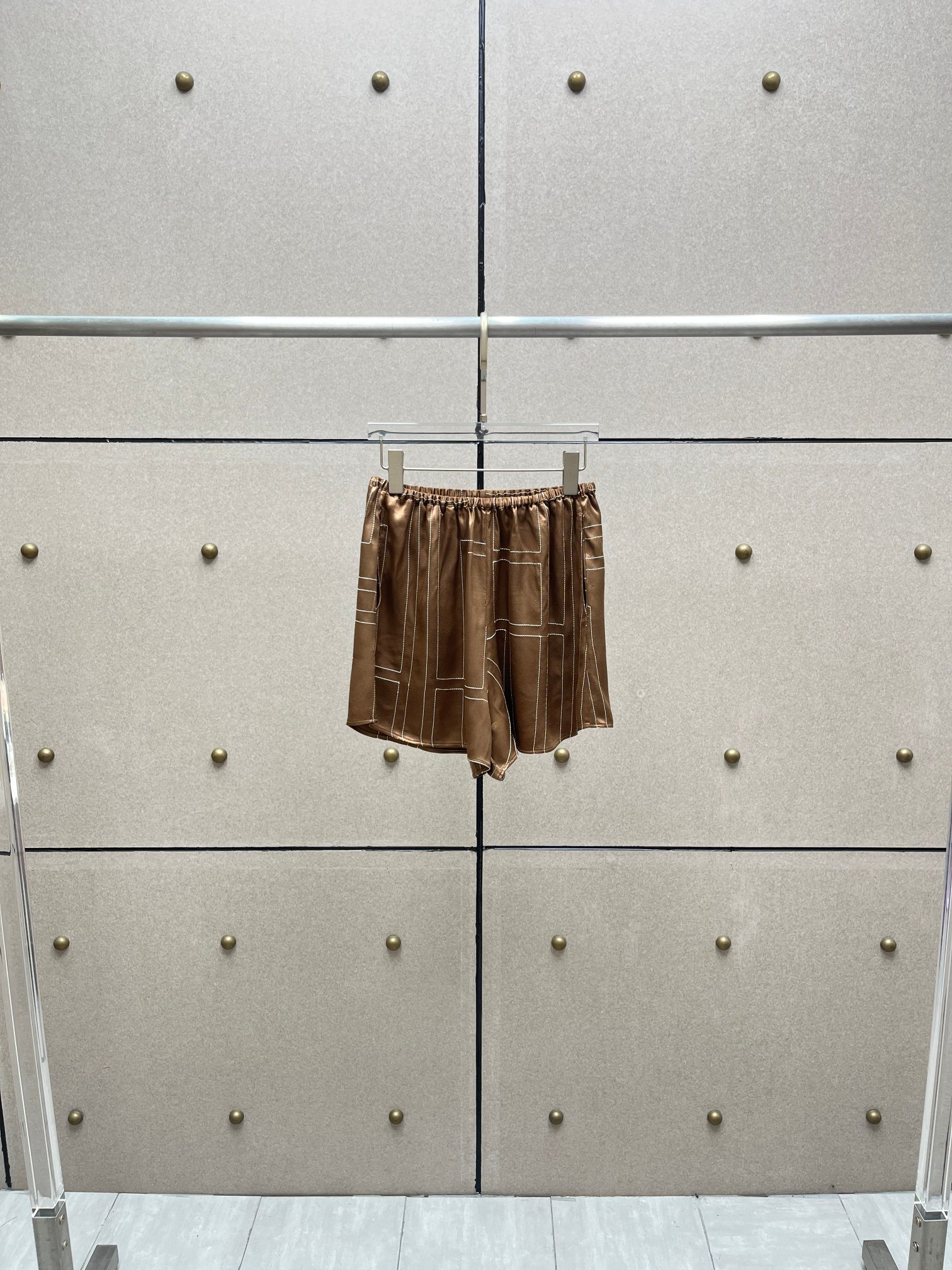 ♥️丝质刺绣短裤！人丝 SML