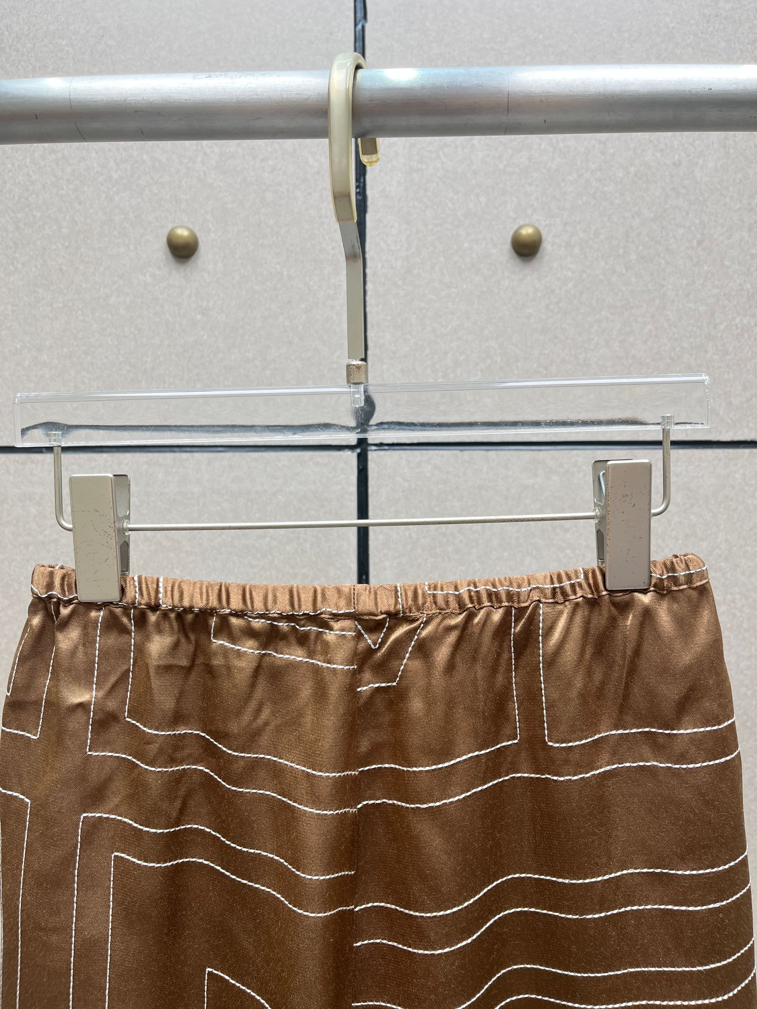 ♥️丝质刺绣短裤！人丝 SML